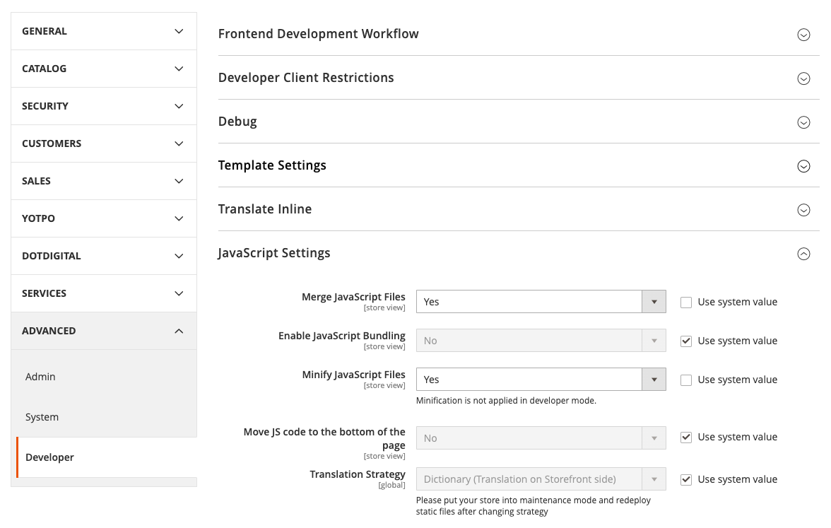 ow to merge and minify CSS and JavaScript files in Magento 2.