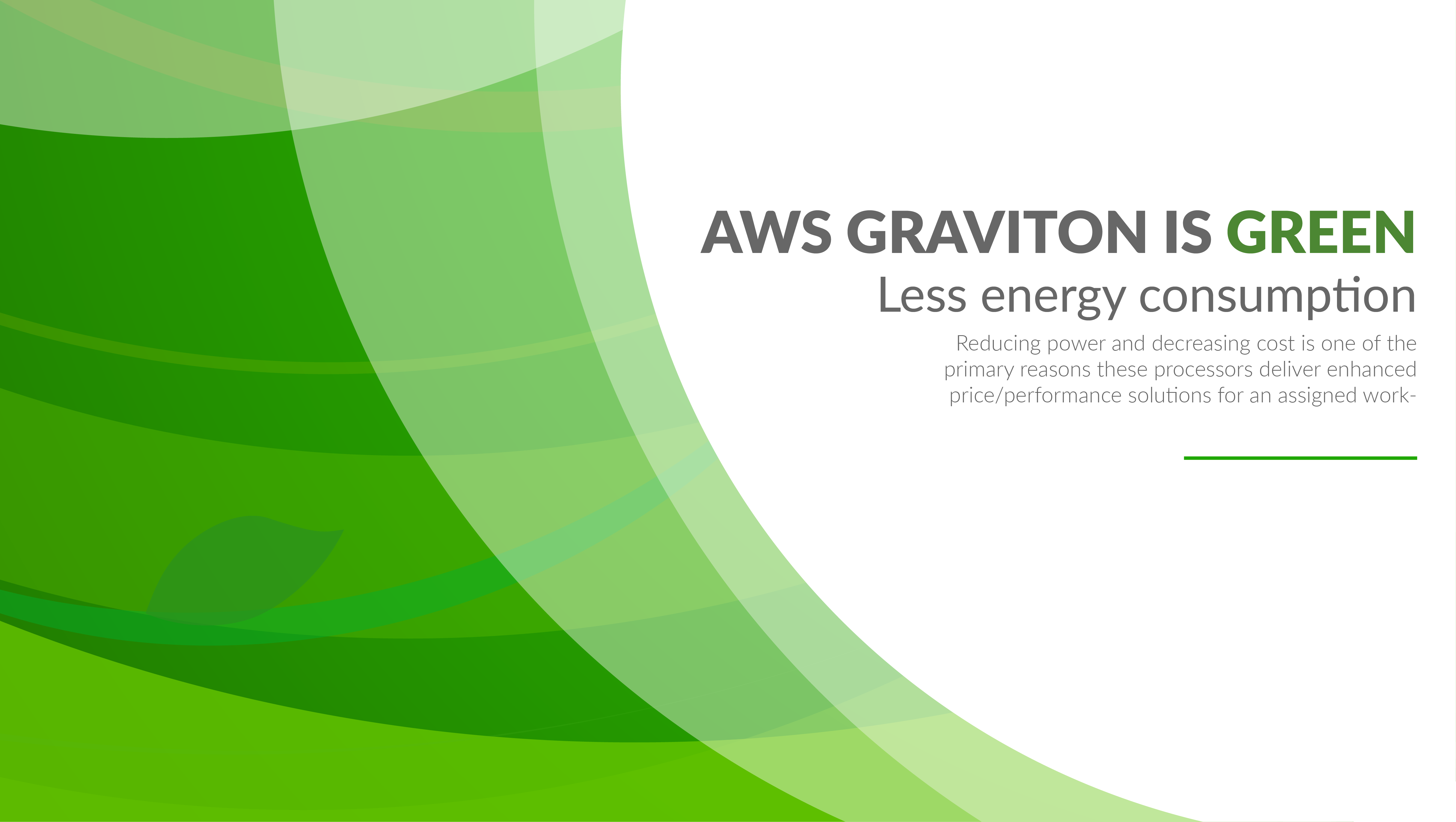 AWS Graviton is Green - Consumes Less energy