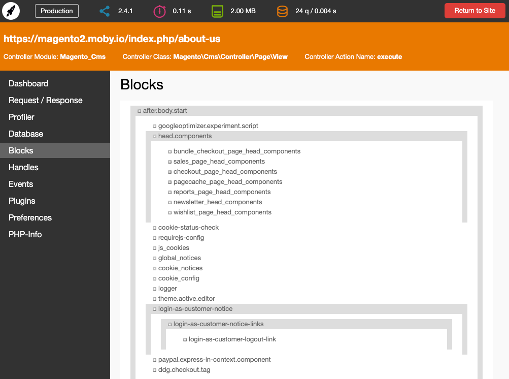 Block rendering