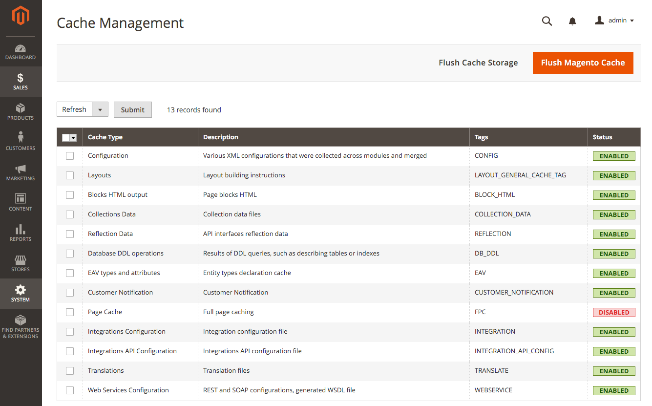 Cache Management