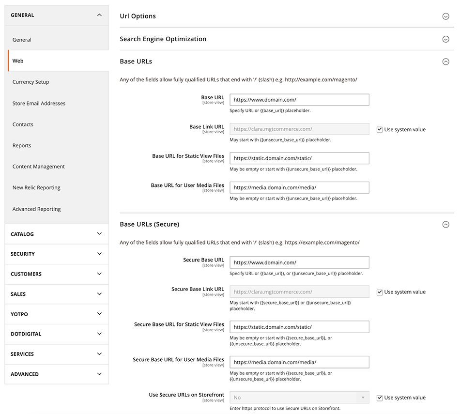 Configuring Magento with CNAME