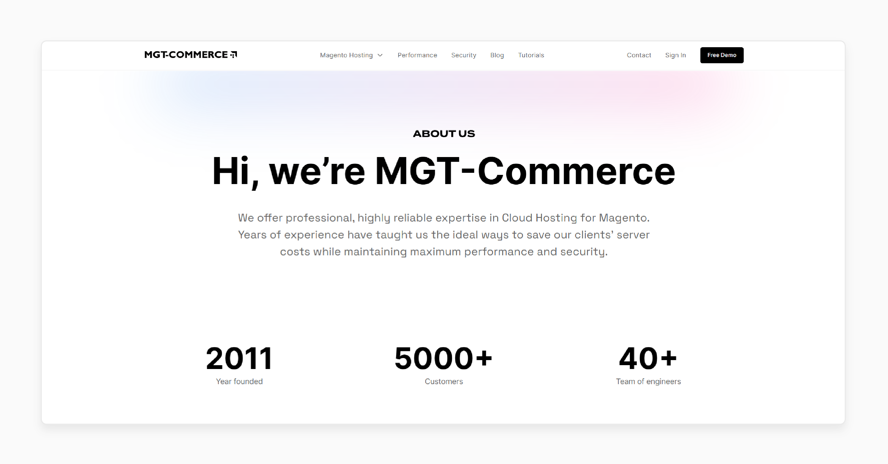 MGT Commerce for Magento 2 hosting