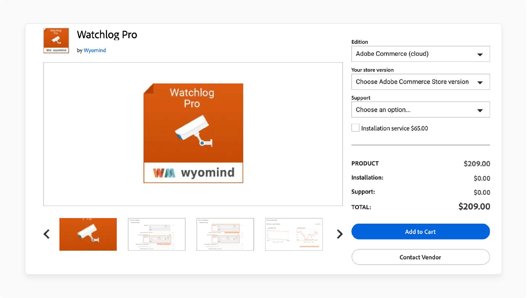 Watchlog Pro by Wyomind for Magento 2 security analytics