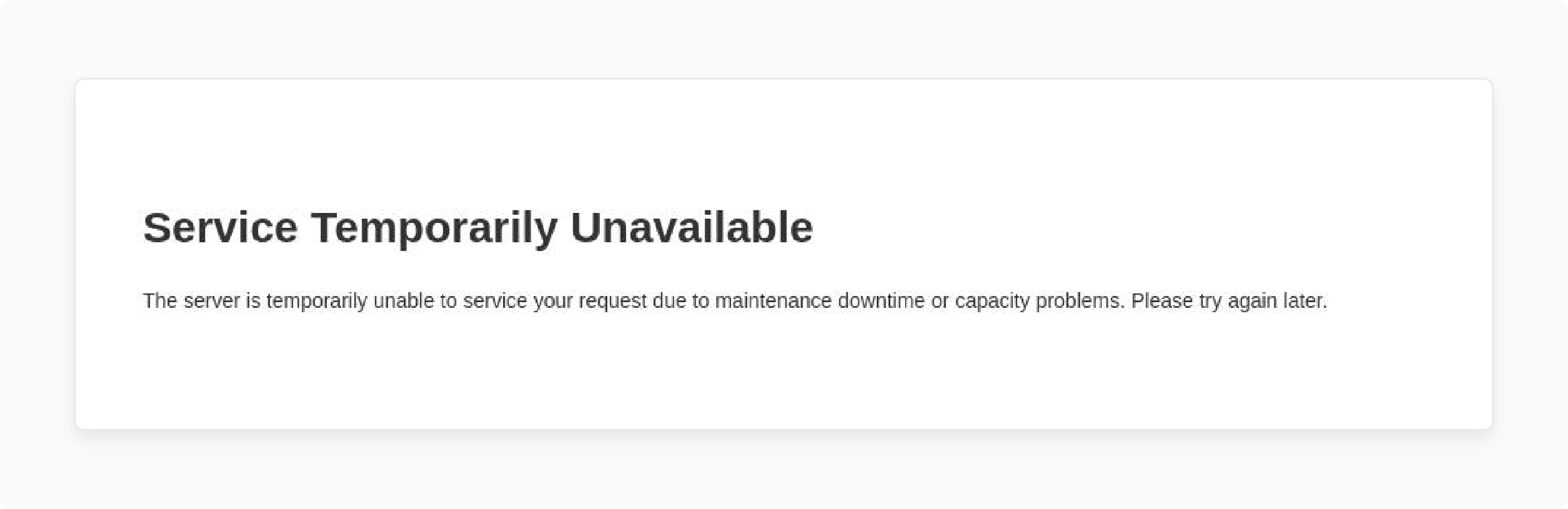 Enable Maintenance Mode