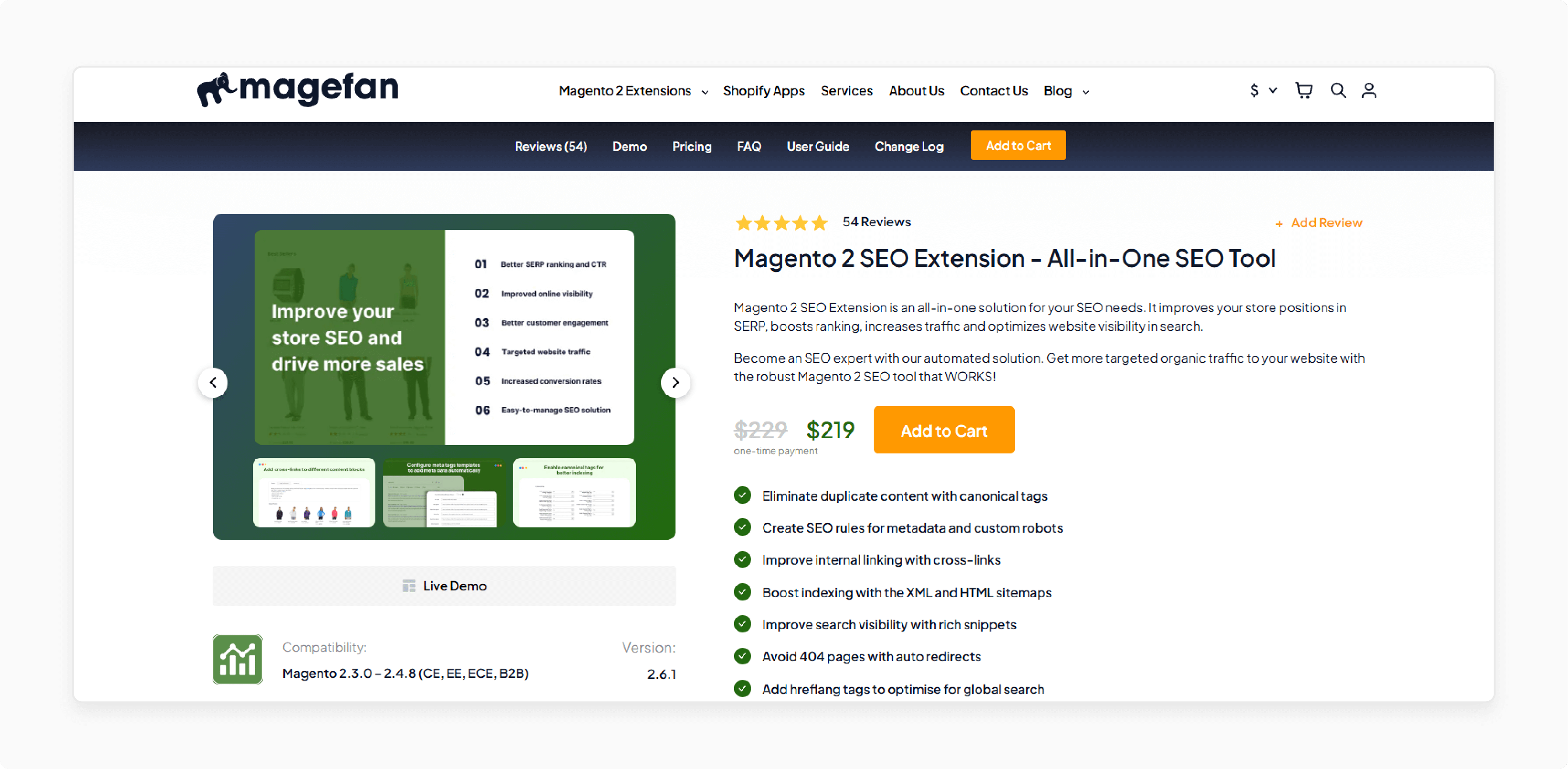 Magento 2 SEO Extension-Magefan