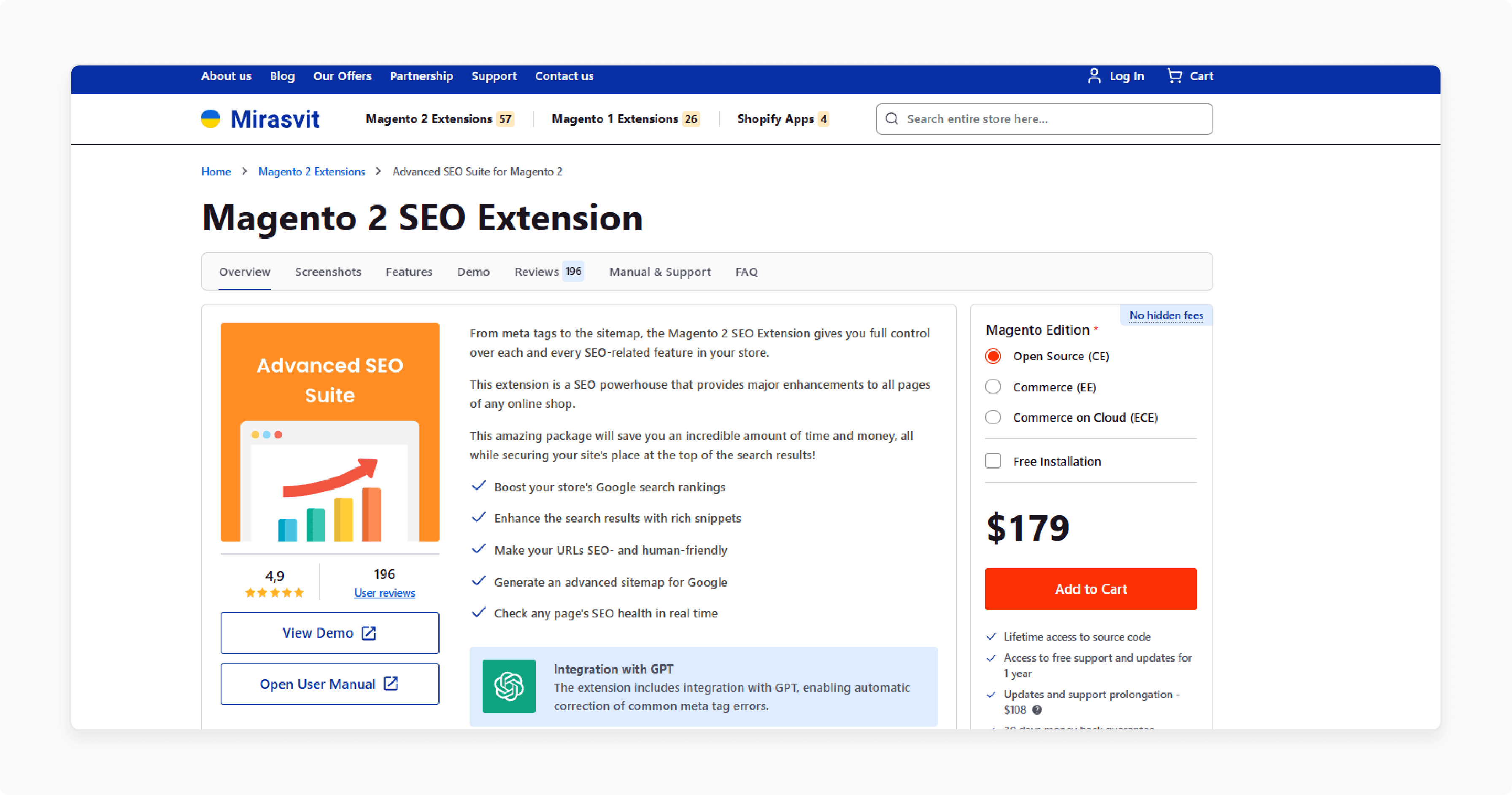 Magento 2 SEO Extension-Mirasvit