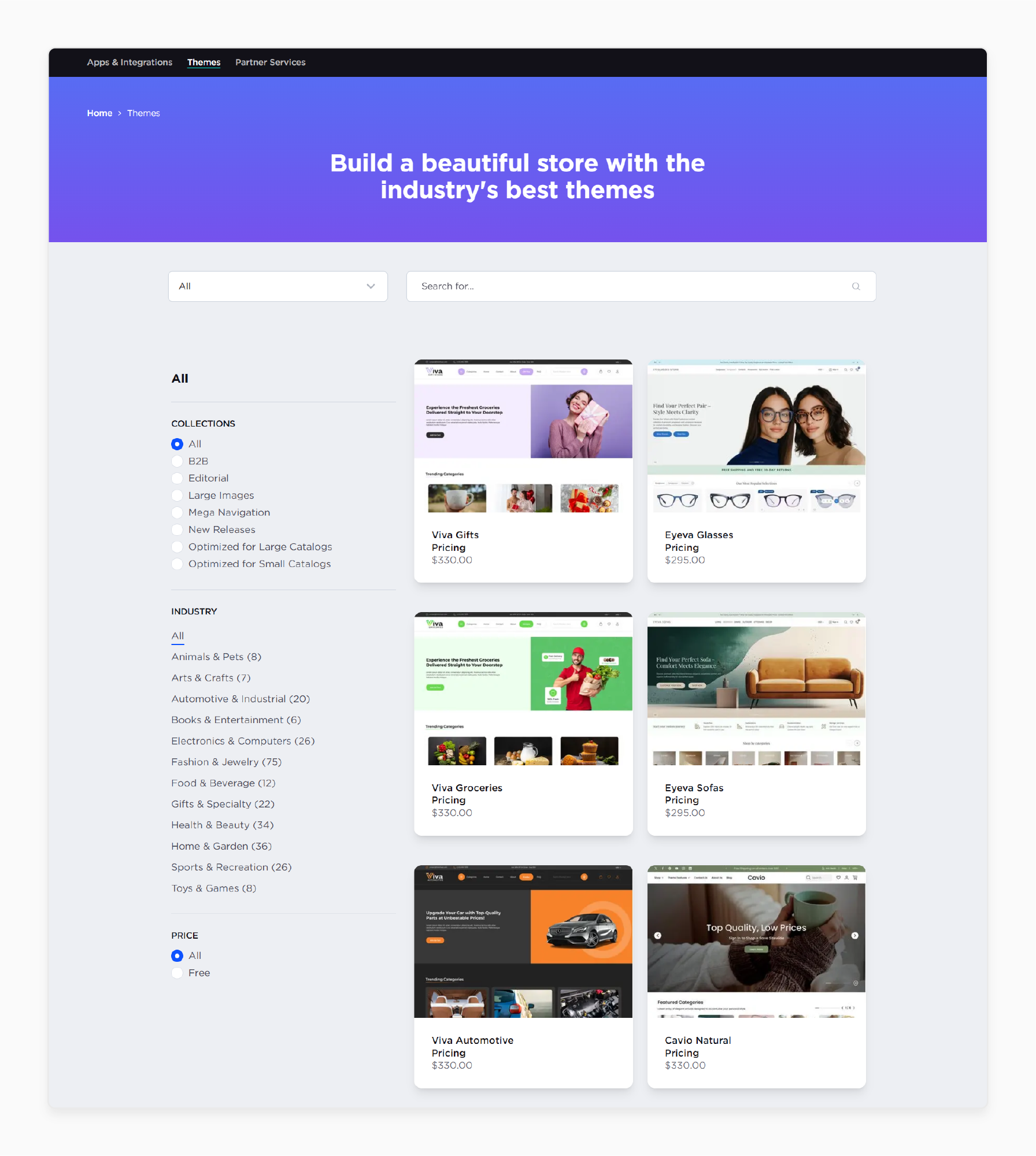 BigCommerce Themes Page Reviewed