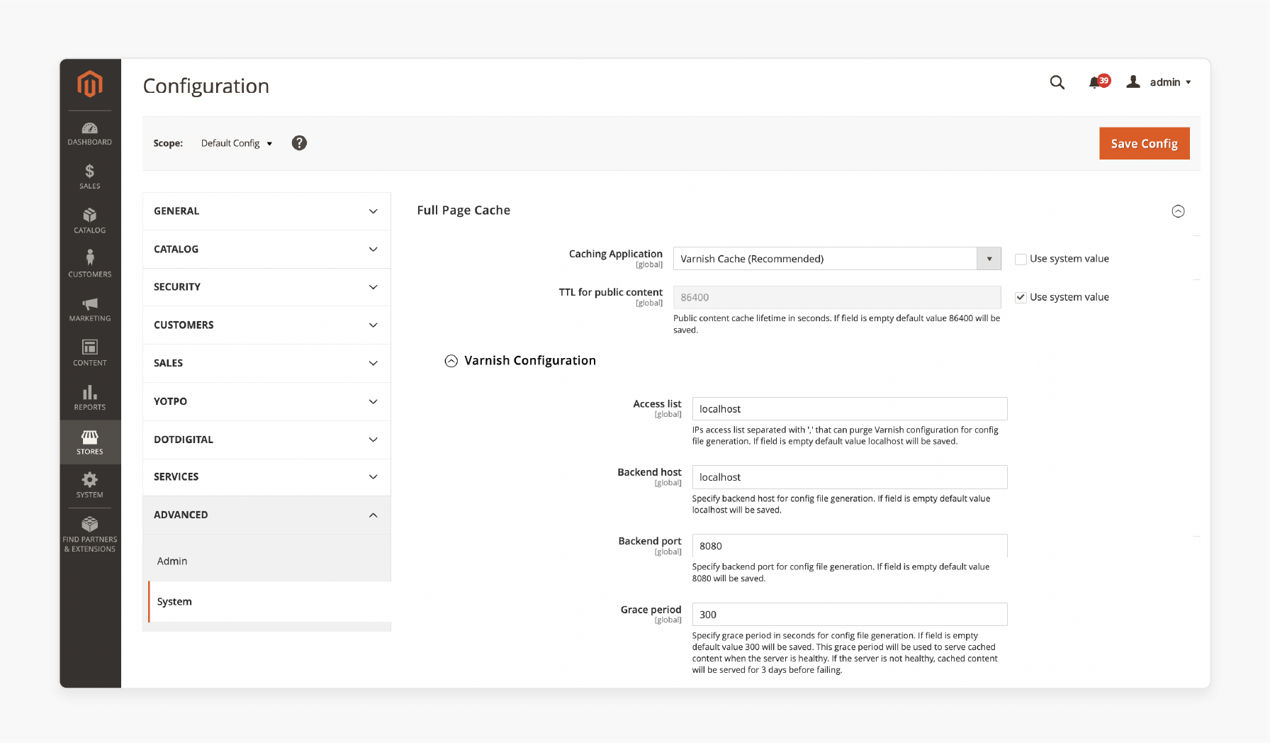 magento 2 varnish caching configuration for improved website performance