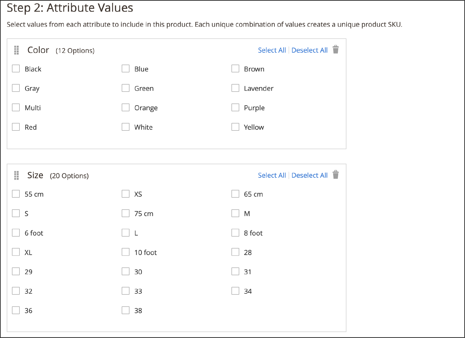 Enter Attribute Values -Configurable product in Magento 2