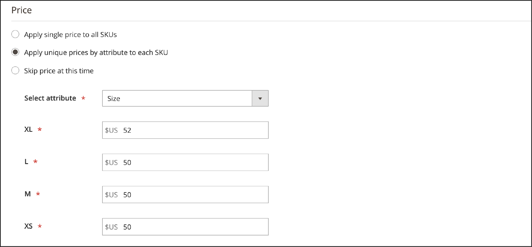 Add product pricing unique per SKU-Configurable product in Magento 2