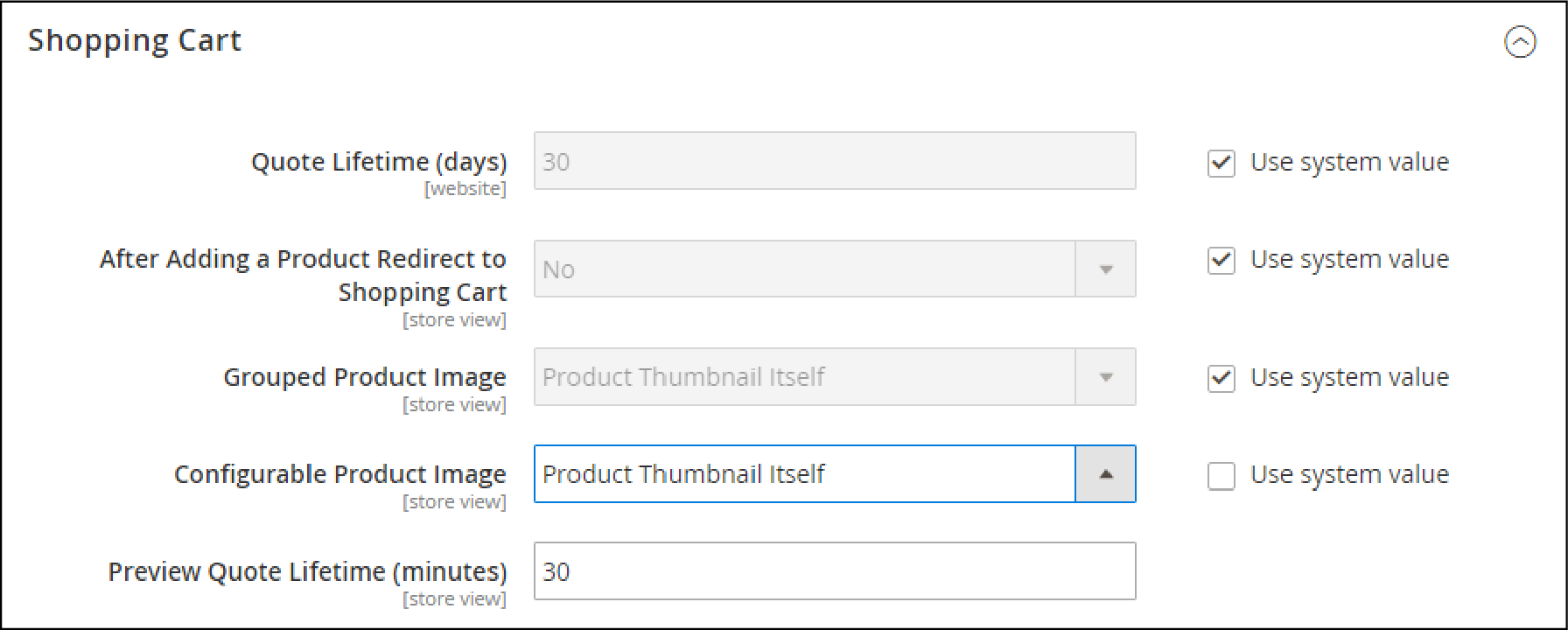 Configure Cart Thumbnails  -Configurable product in Magento 2