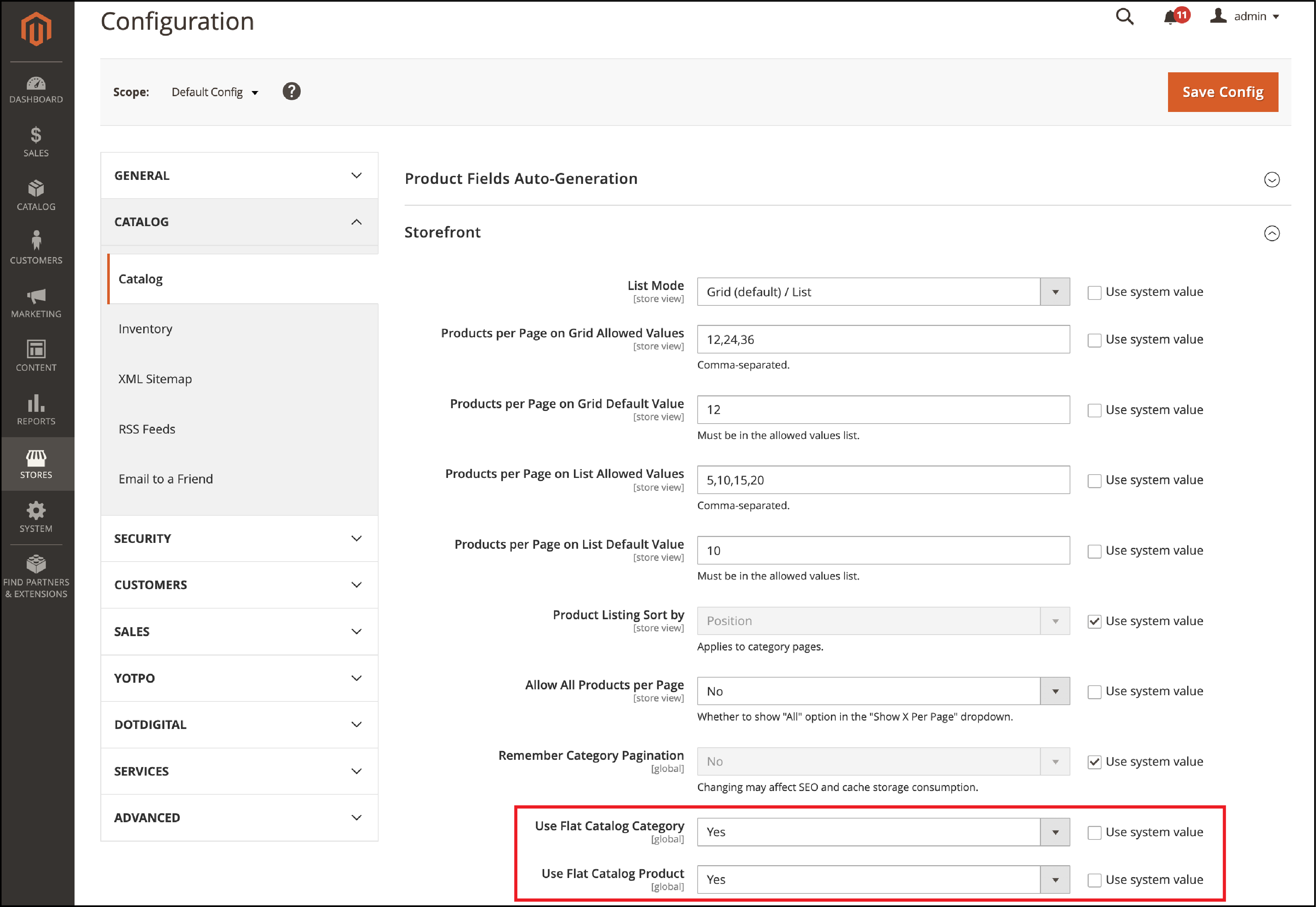 Enable Magento Flat Catalogs -Magento 2 performance optimization 