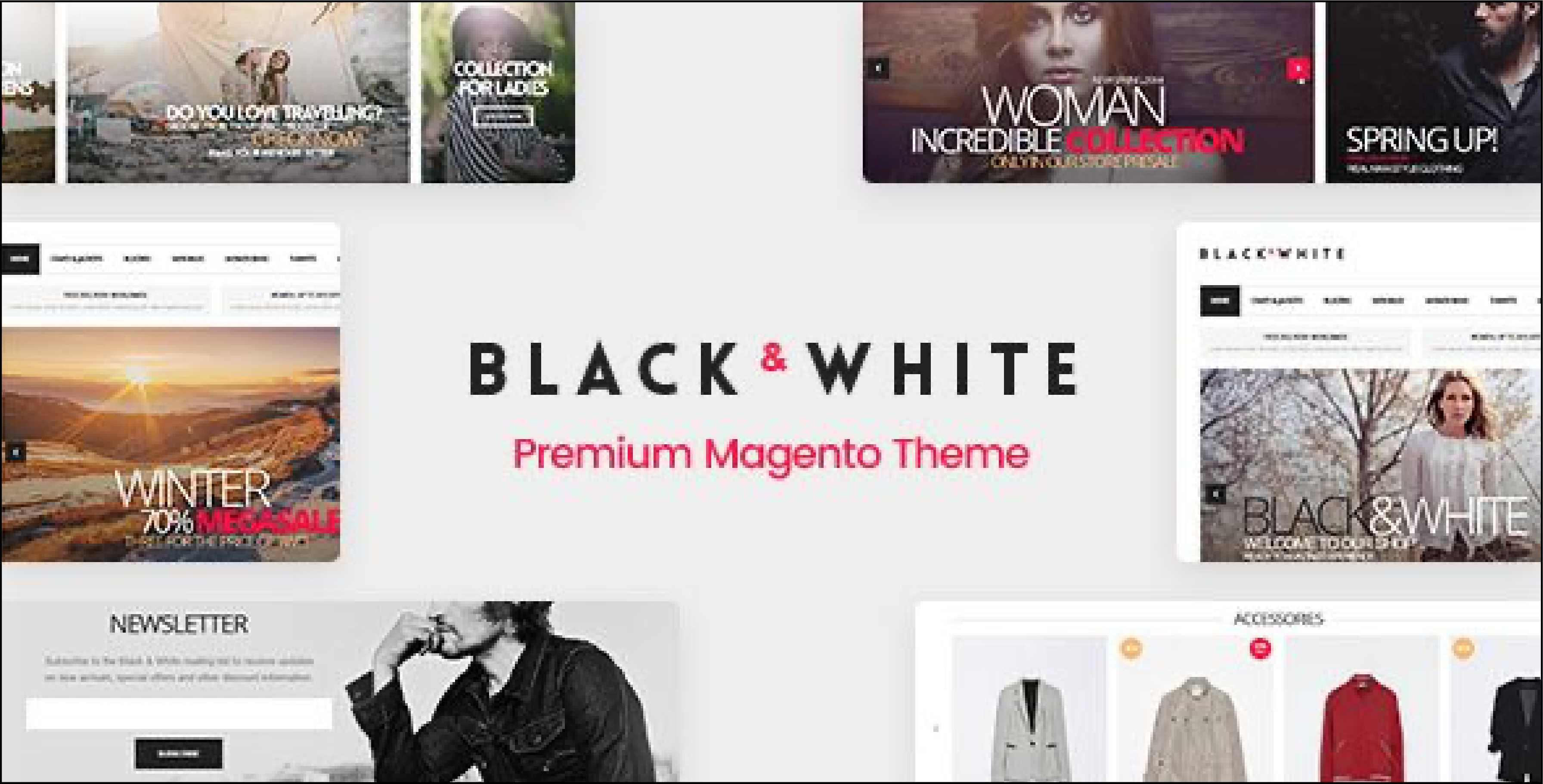 20+ Best Magento Themes and Templates -Black &amp; White Theme