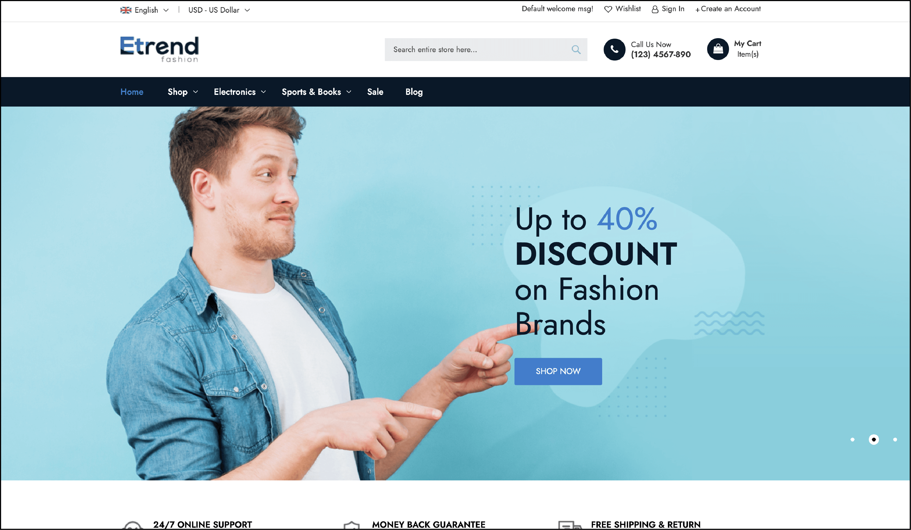 20+ Best Magento Themes and Templates -Etrend Lite