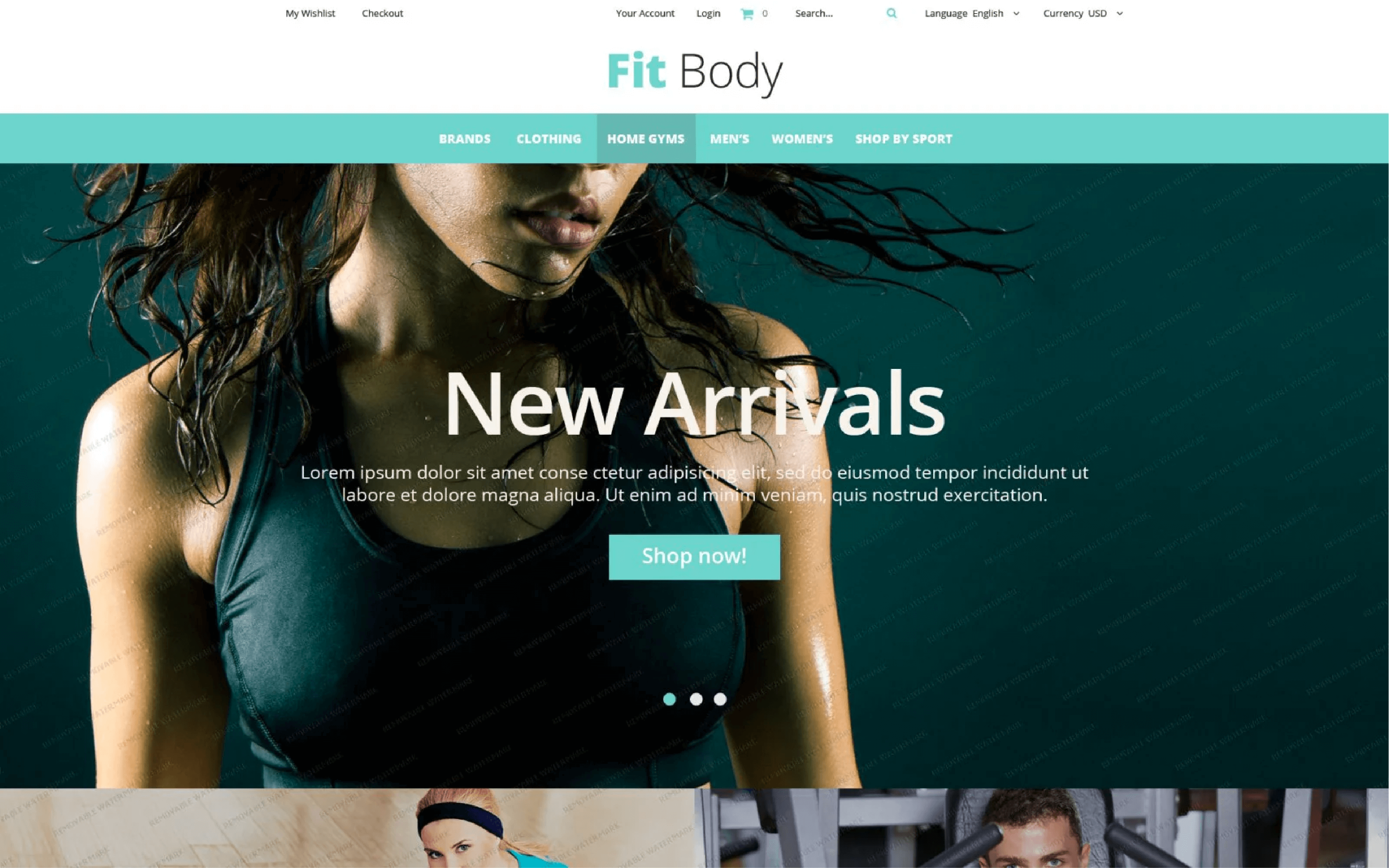 Fit Body - Magento Free Theme for sports and fitness stores