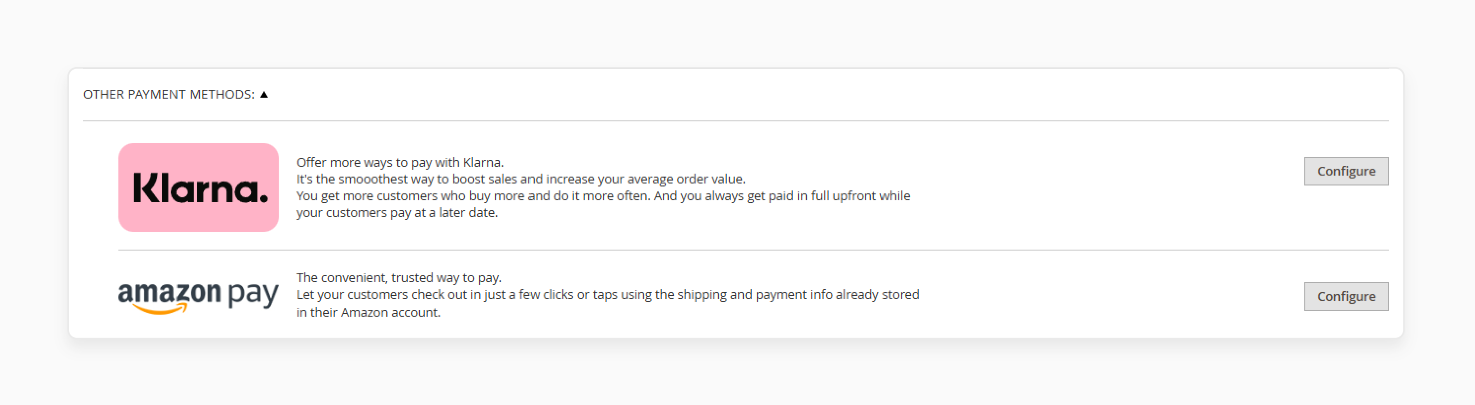 Set Up Other Magento 2 Payment Methods
