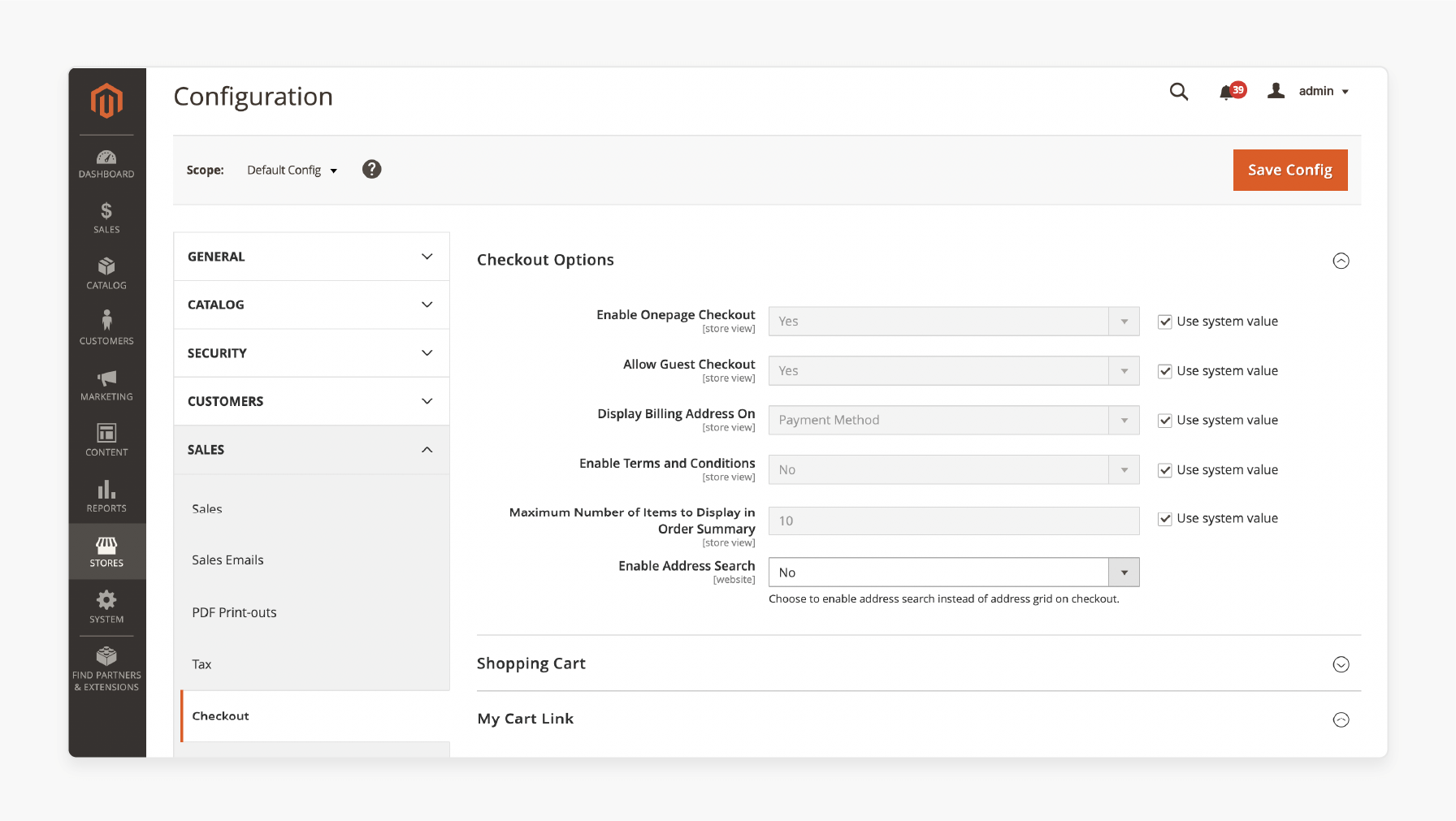 Enable Terms and Conditions