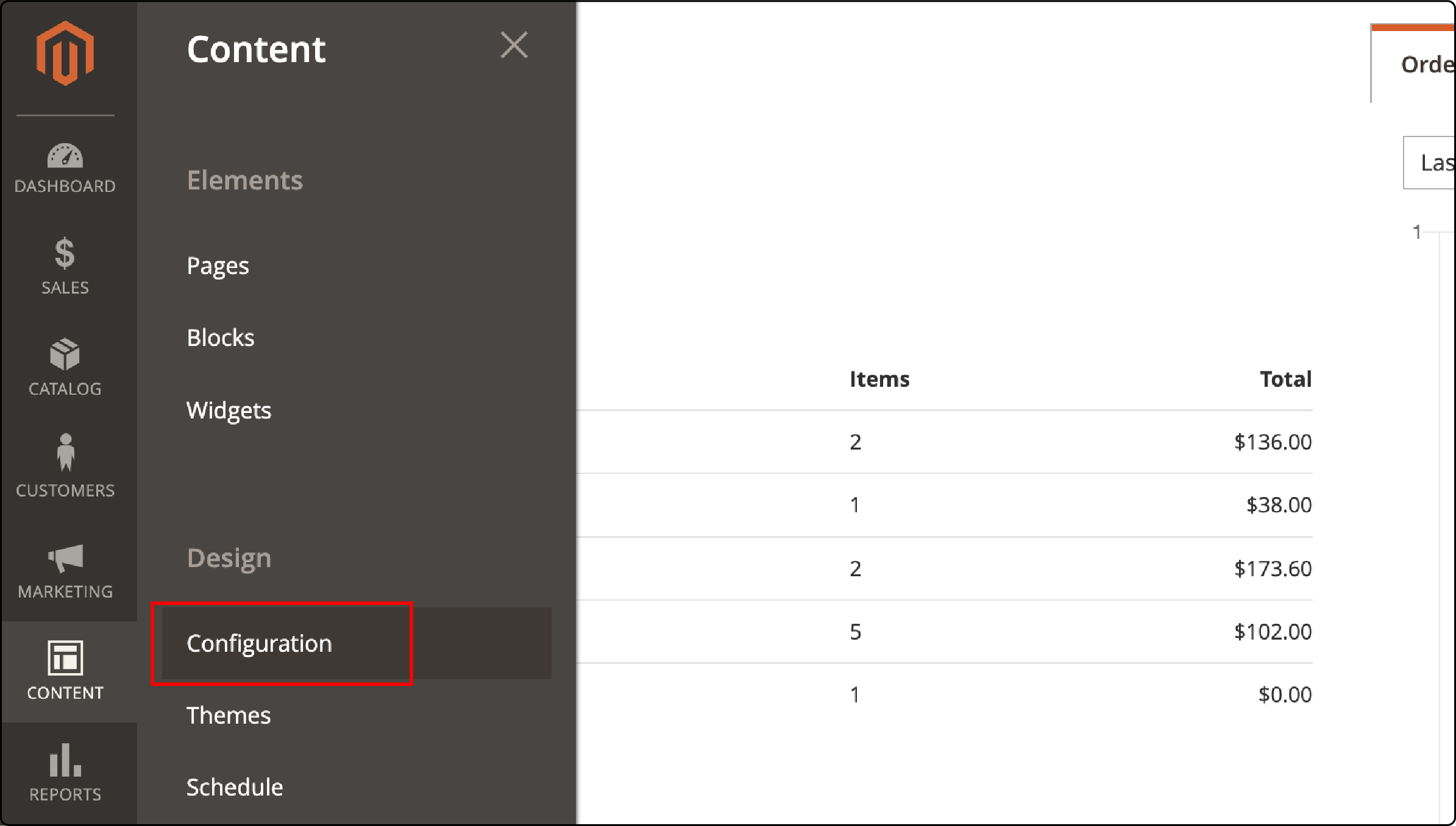 Navigating to the configuration section in Magento 2 Robots.txt