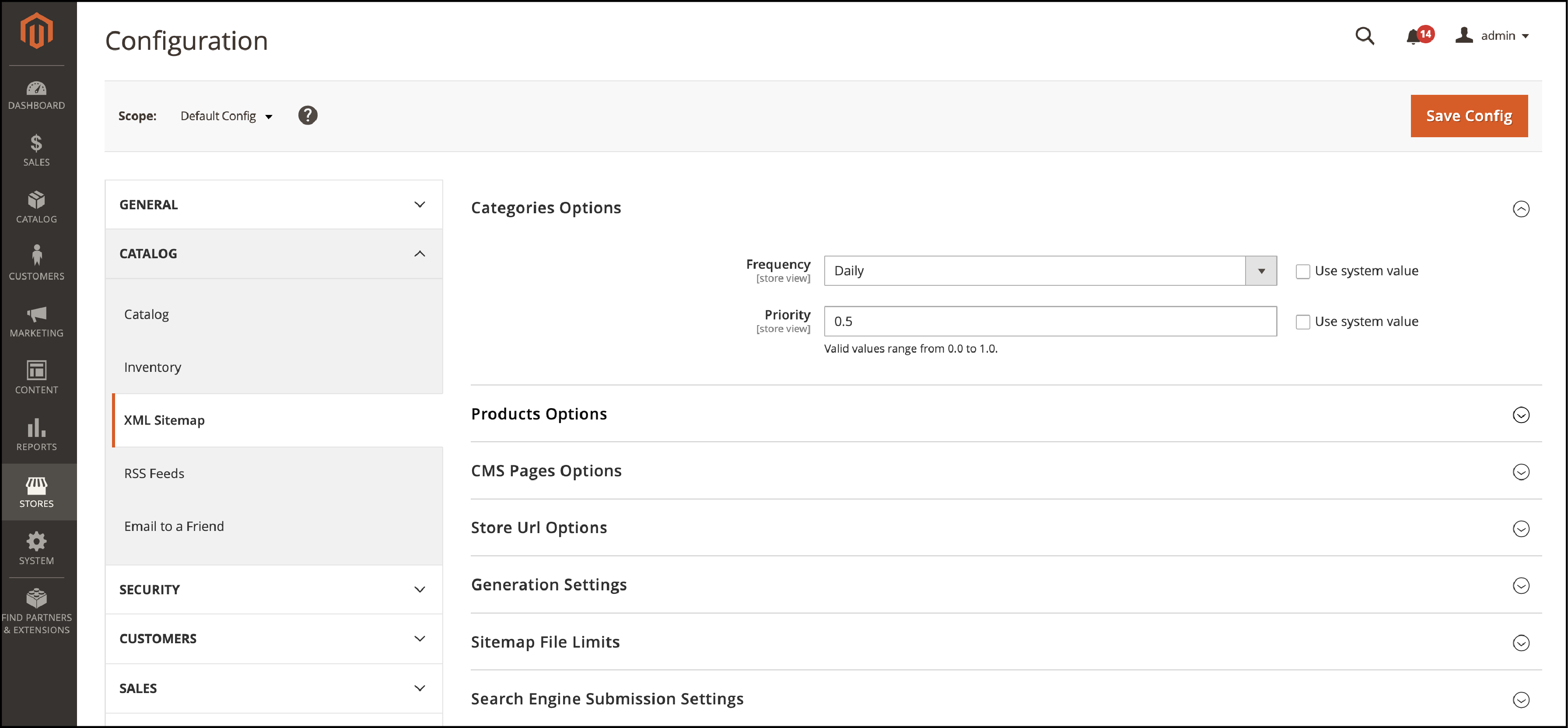 Configure Magento 2 Sitemap XML