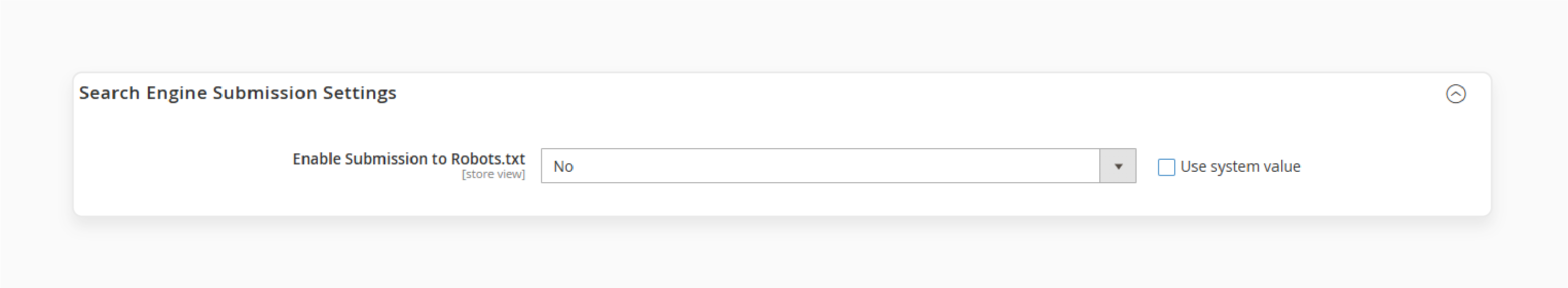 Search Engine Submission Settings