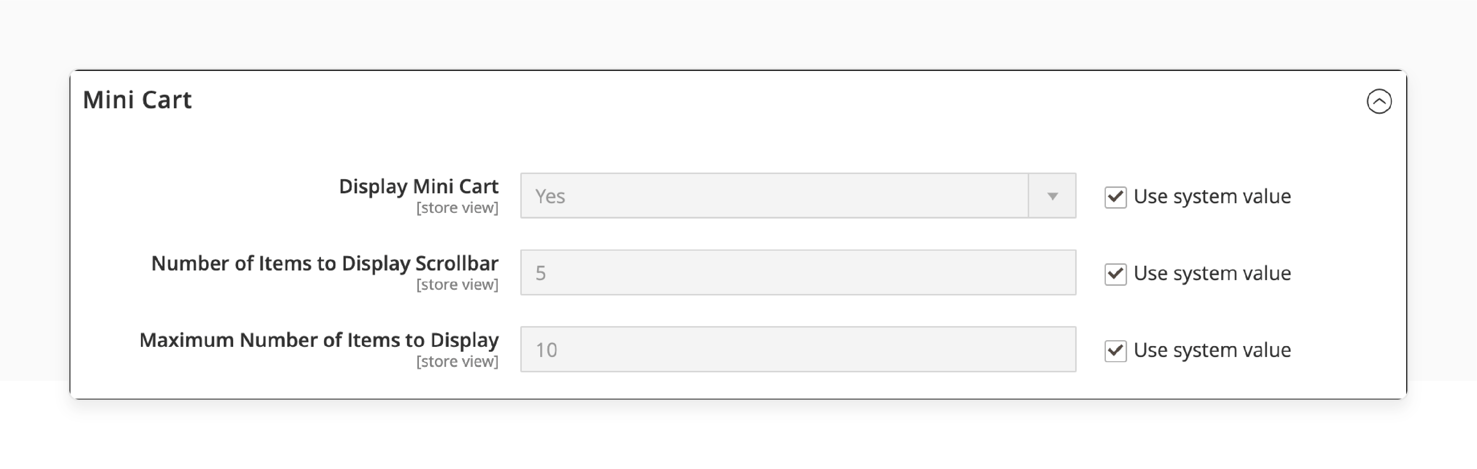 Mini Cart Section to Configure Magento 2 Shopping Cart