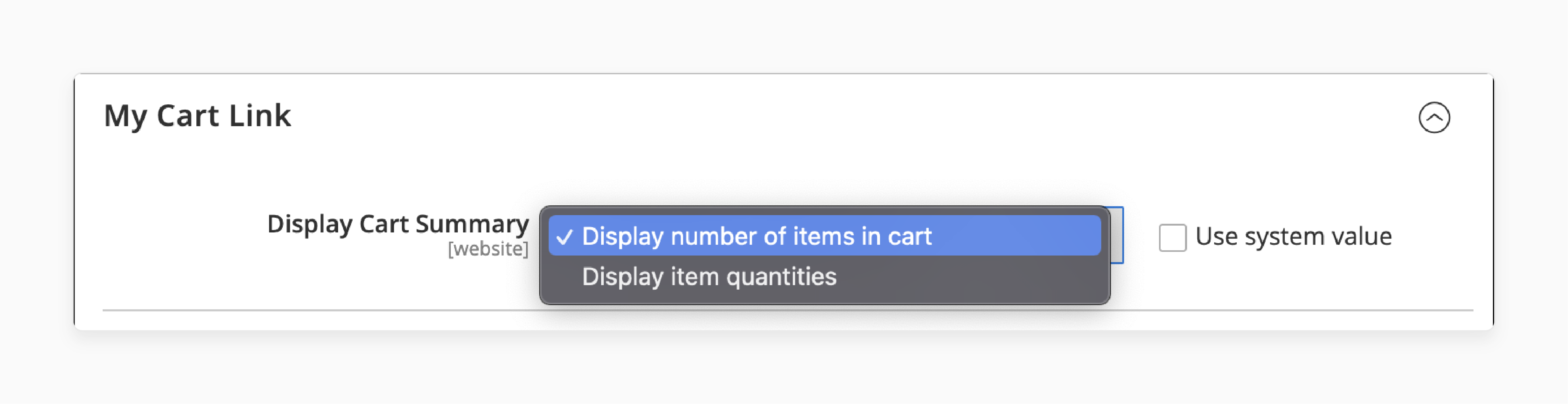 Configure Magento 2 Shopping Cart Preferred Display Cart Summary
