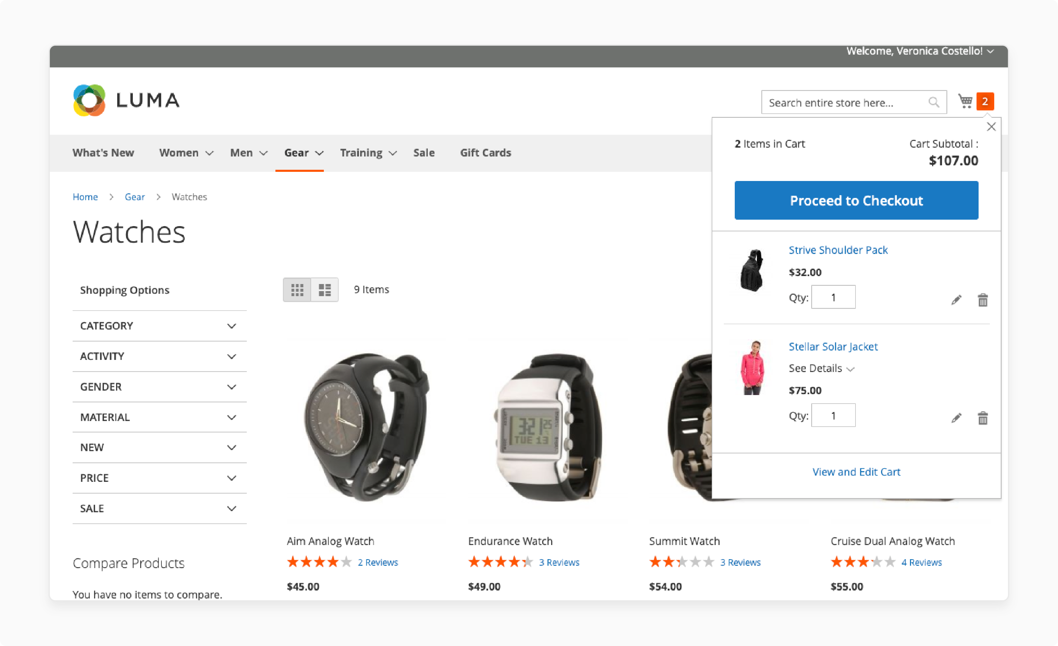 Step 2-Configure the Mini Cart in Magento