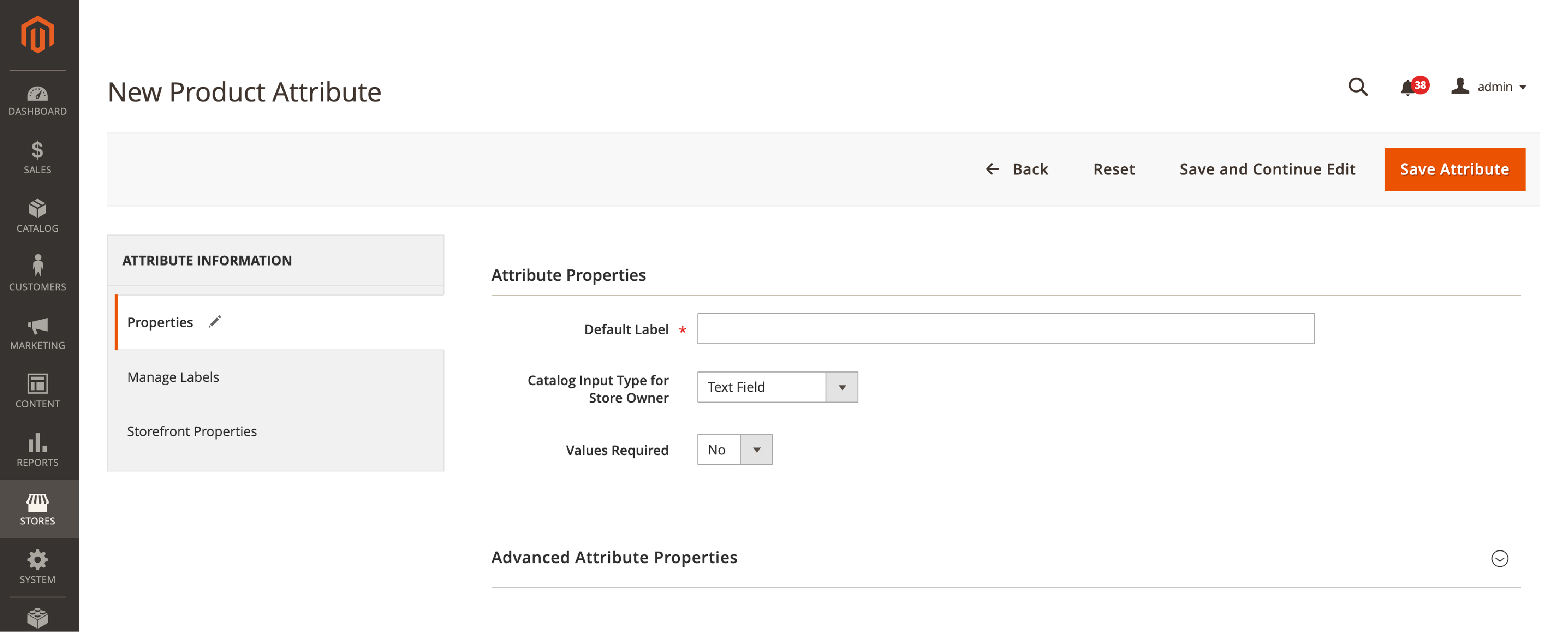 Adding New Custom Attributes in Magento Admin Panel