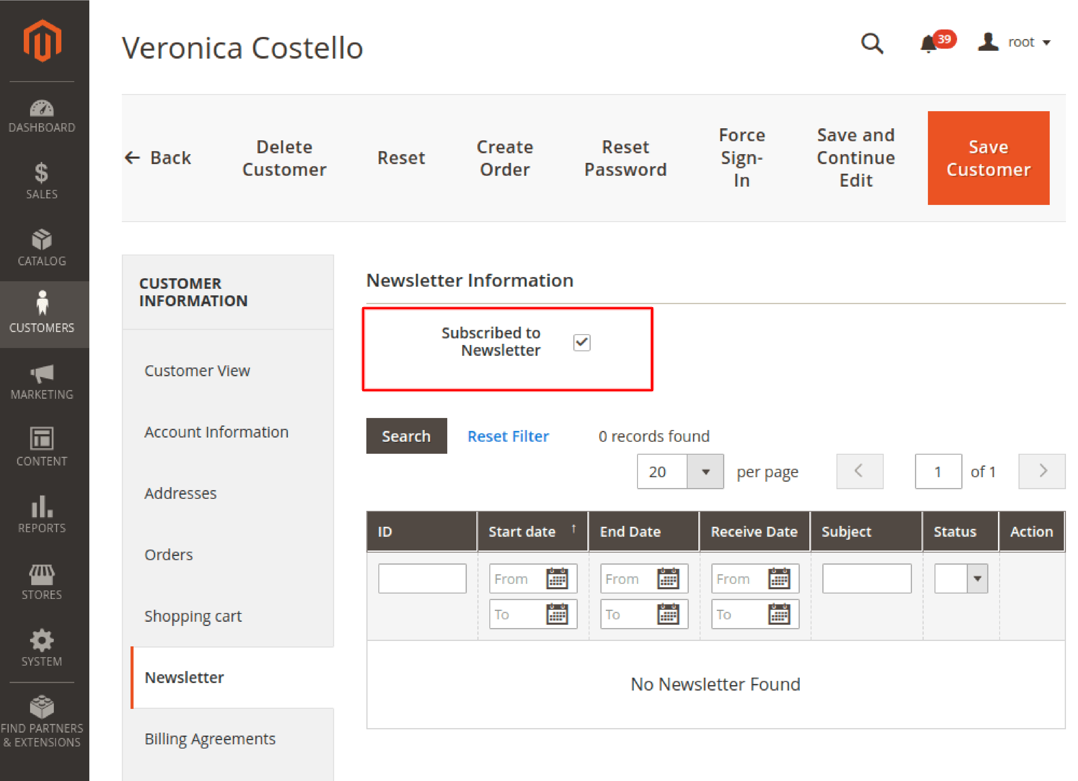 Subscribing and Unsubscribing Customers in Magento 2