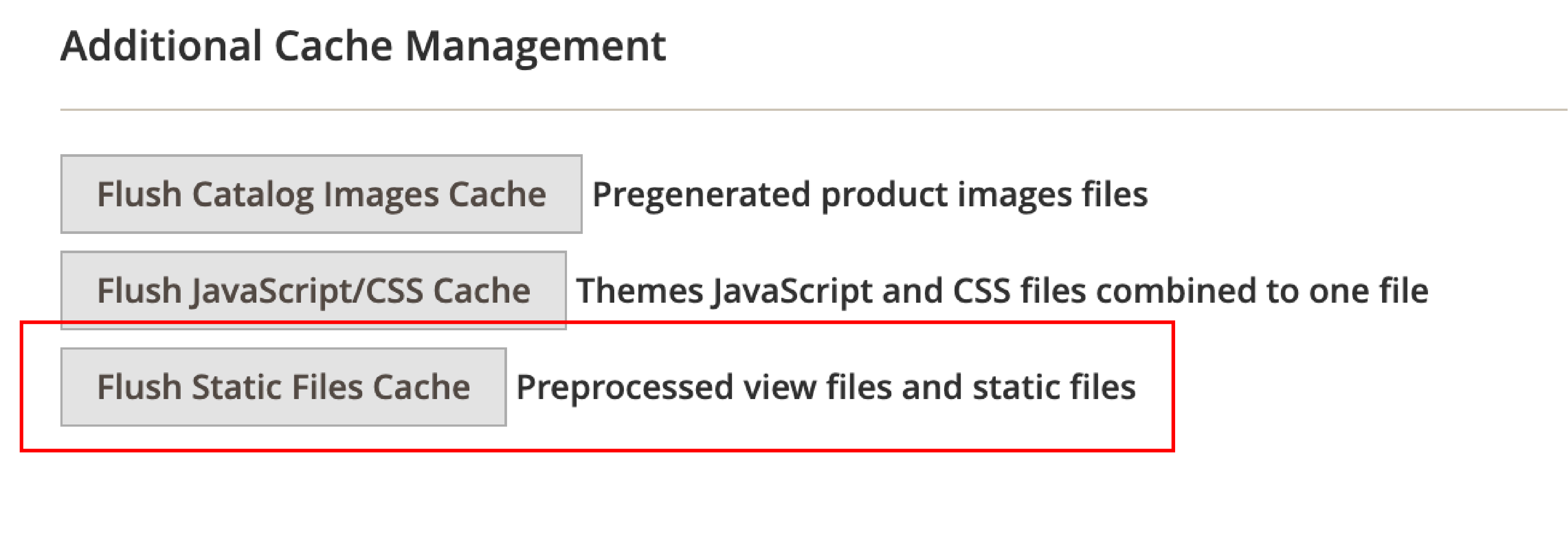 Screenshot of cleaning generated static view files in Magento 2 developer mode