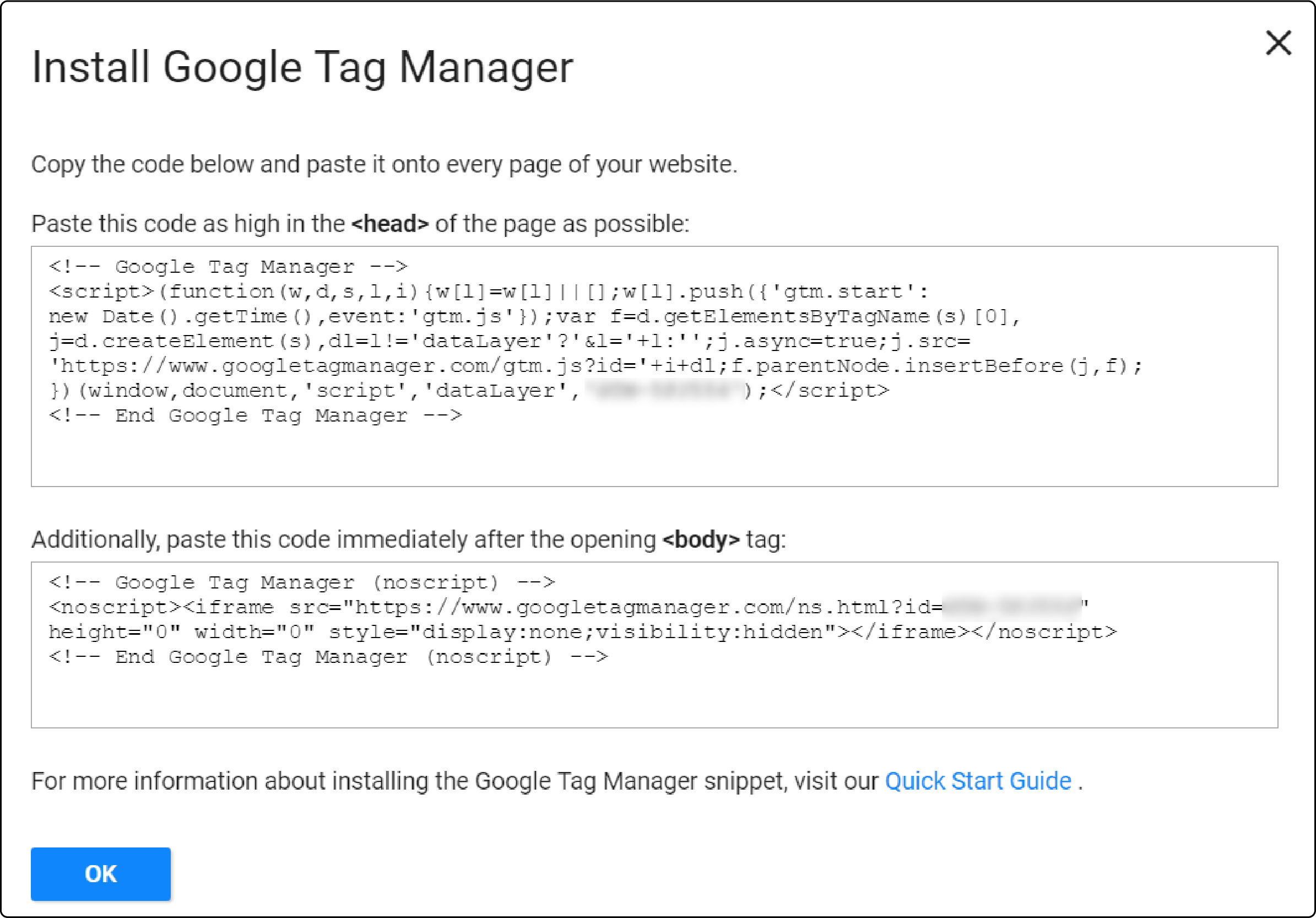 Guide to Retrieving Google Tag Manager Code for Magento Integration