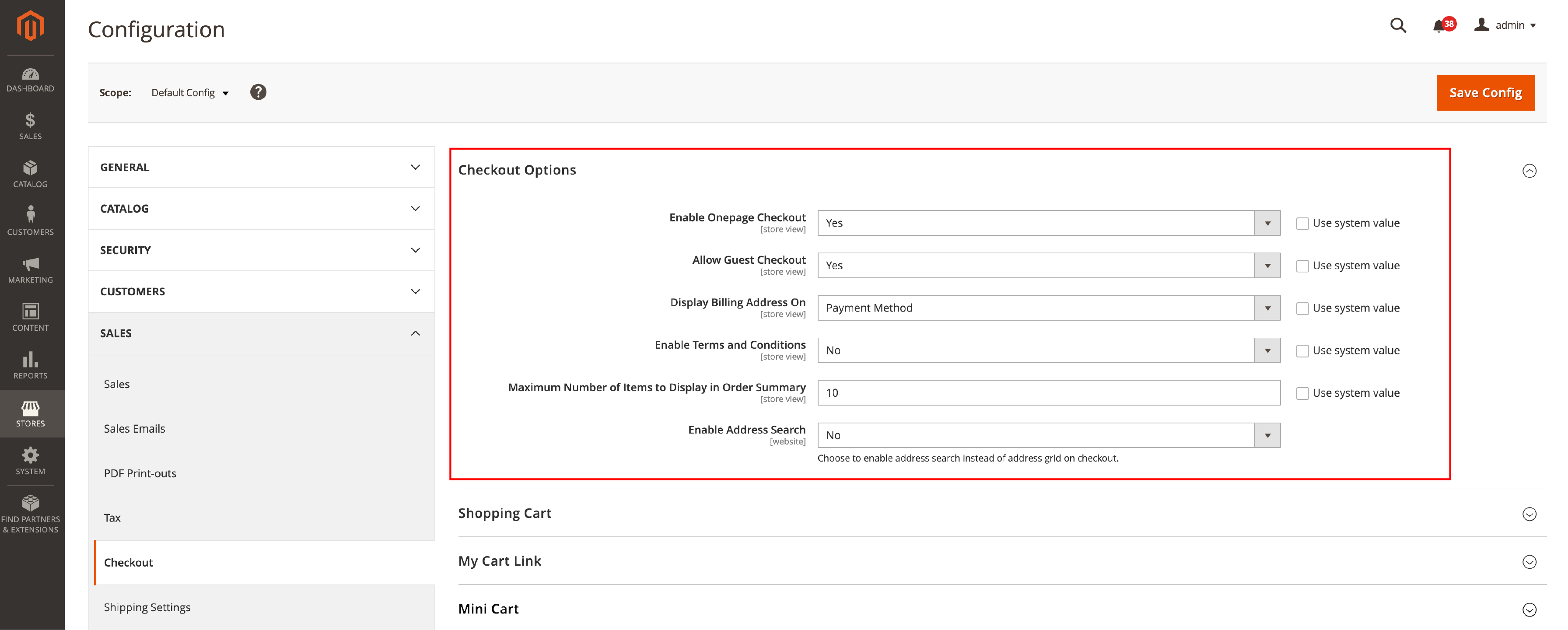 Modifying Guest Checkout settings in Magento 2