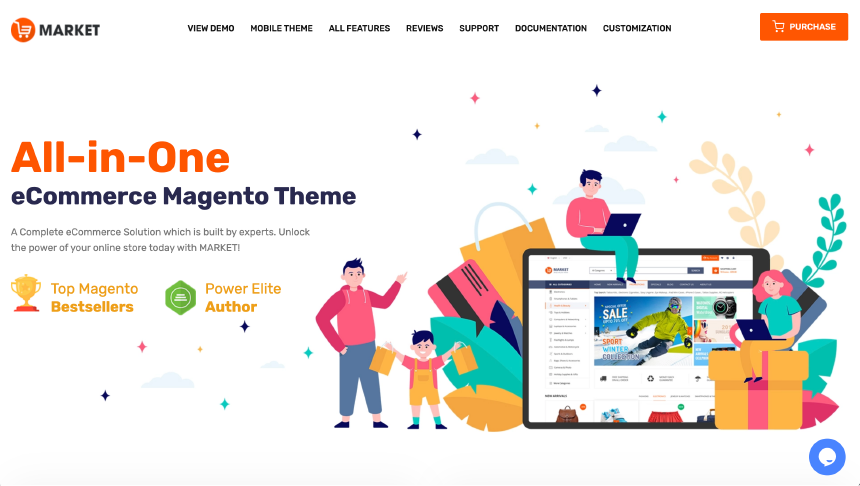 Market, a multipurpose Magento theme with unique homepage layouts