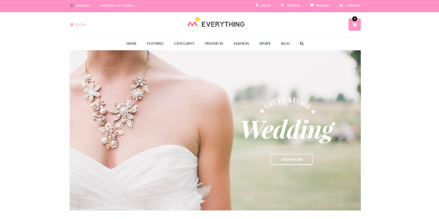 Everything, a highly customizable Magento theme suitable for any niche