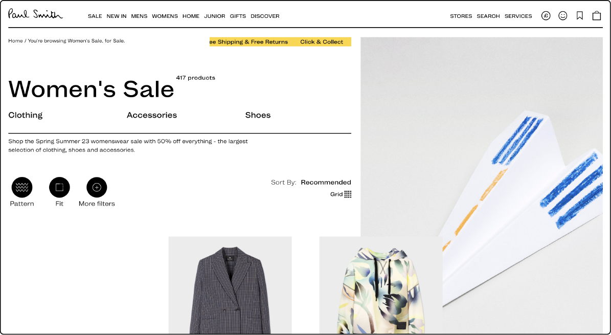 Paul Smith improving online store using Magento