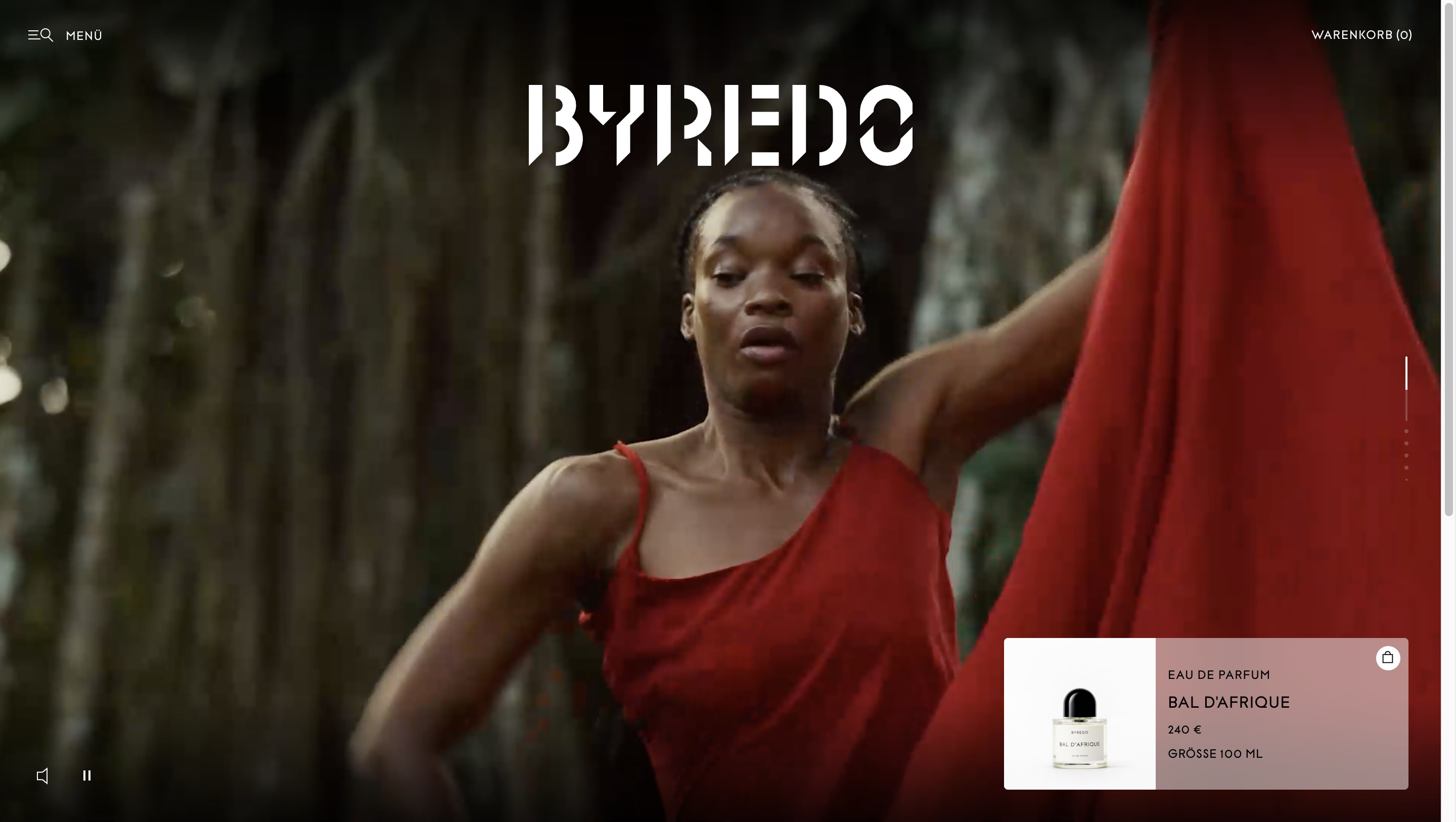 Byredo luxury fragrance store on Magento 2