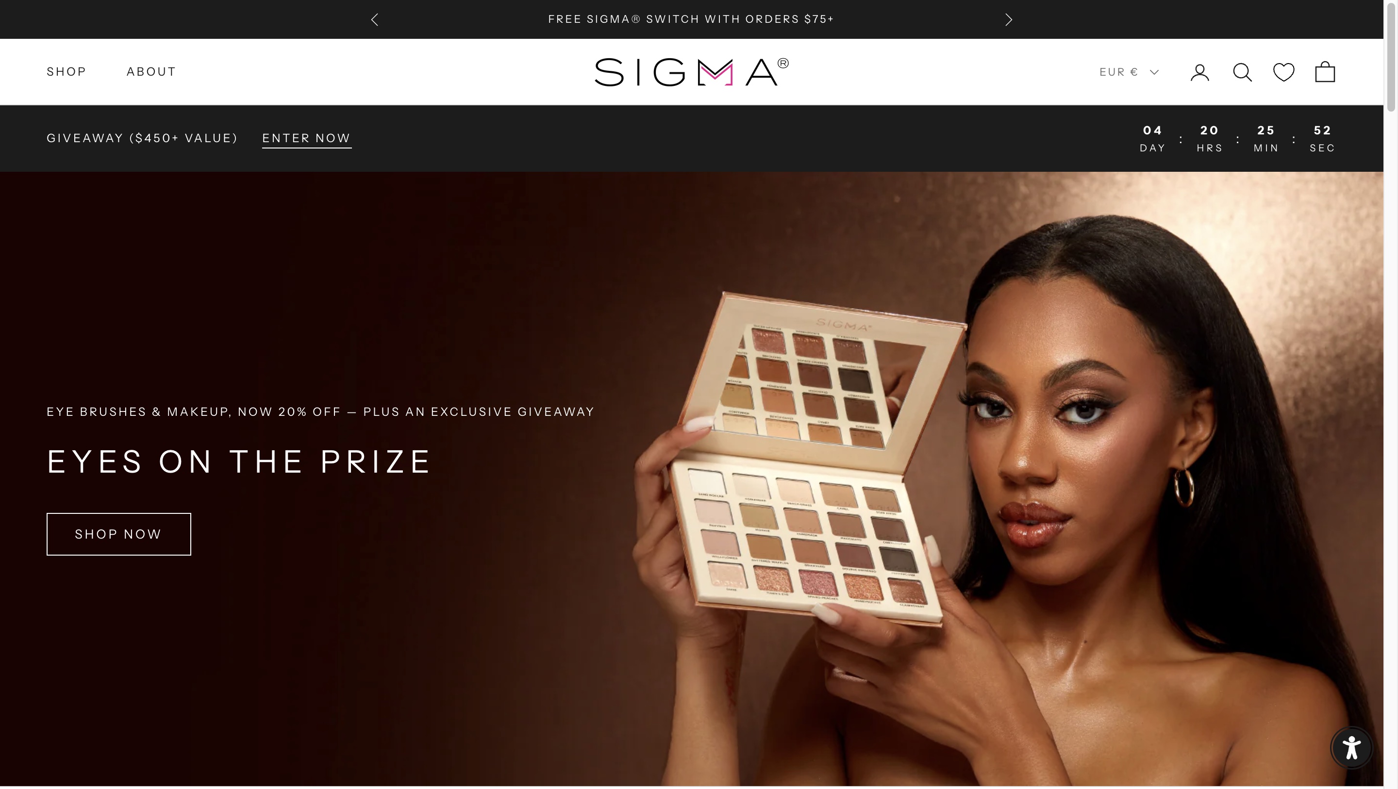Sigma Beauty cosmetics store on Magento Commerce Cloud 2.2