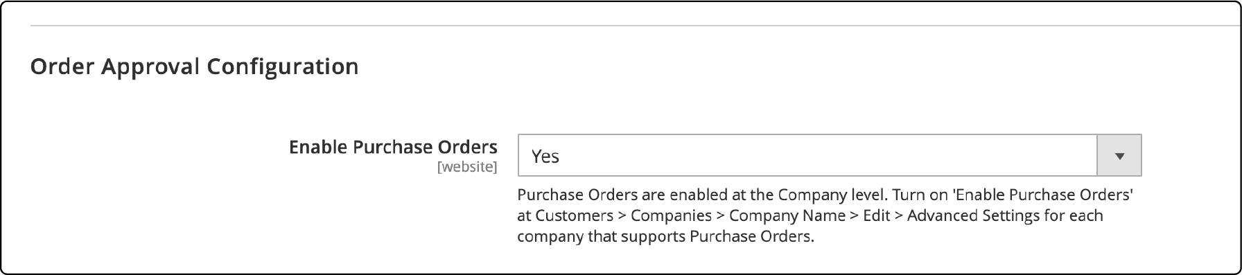 Managing costs and orders with purchase orders in Adobe Commerce B2B