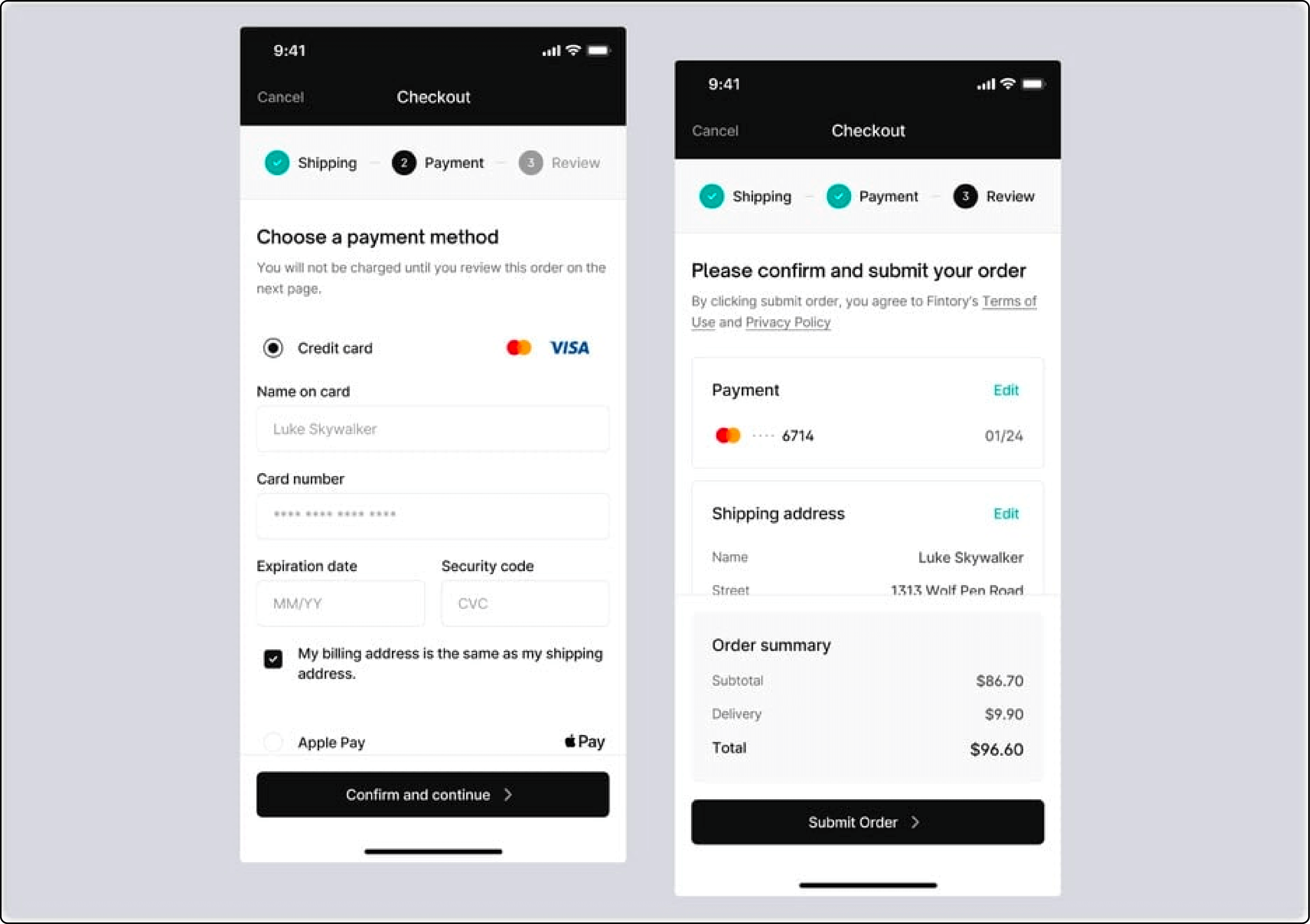 Magento mobile checkout progress bar visualization