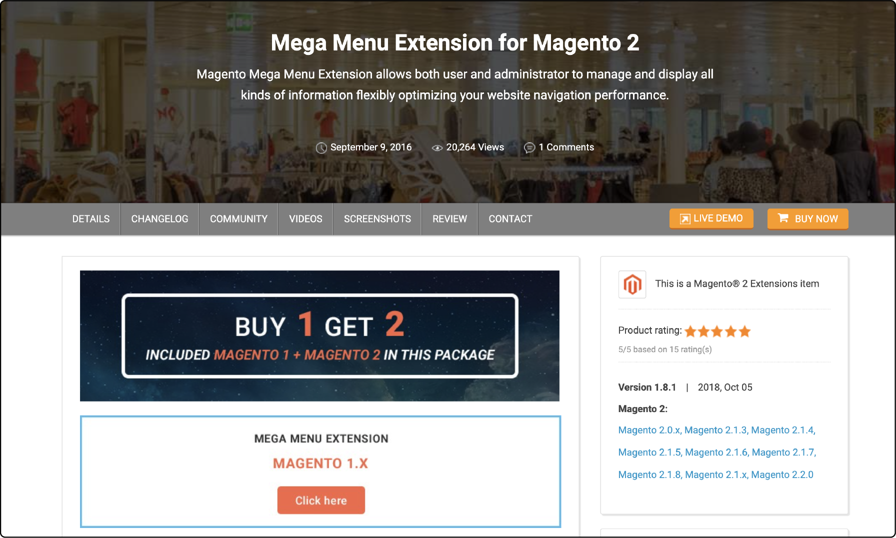 CMSmart's Flexible Mega Menu Extension for Magento 2