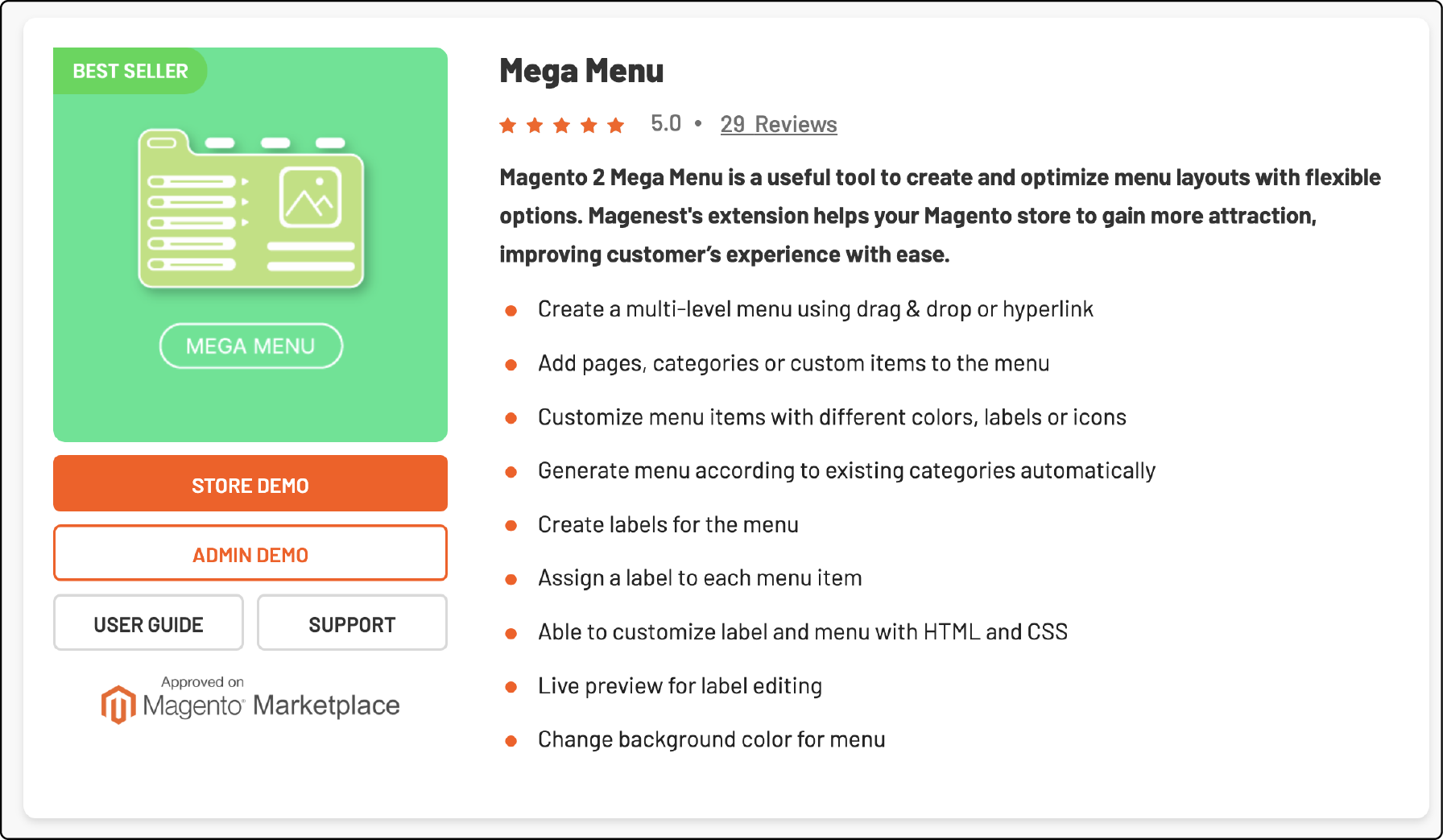 Magenest's Magento 2 Mega Menu Extension for Enhanced Store Navigation