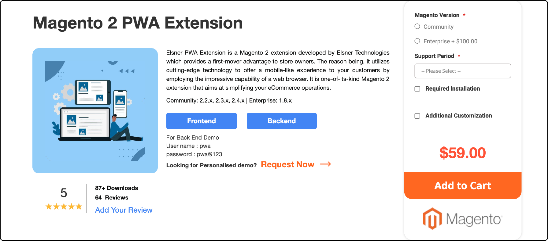 Elsner Technologies' Magento 2 PWA Extension for bridging web and mobile experiences
