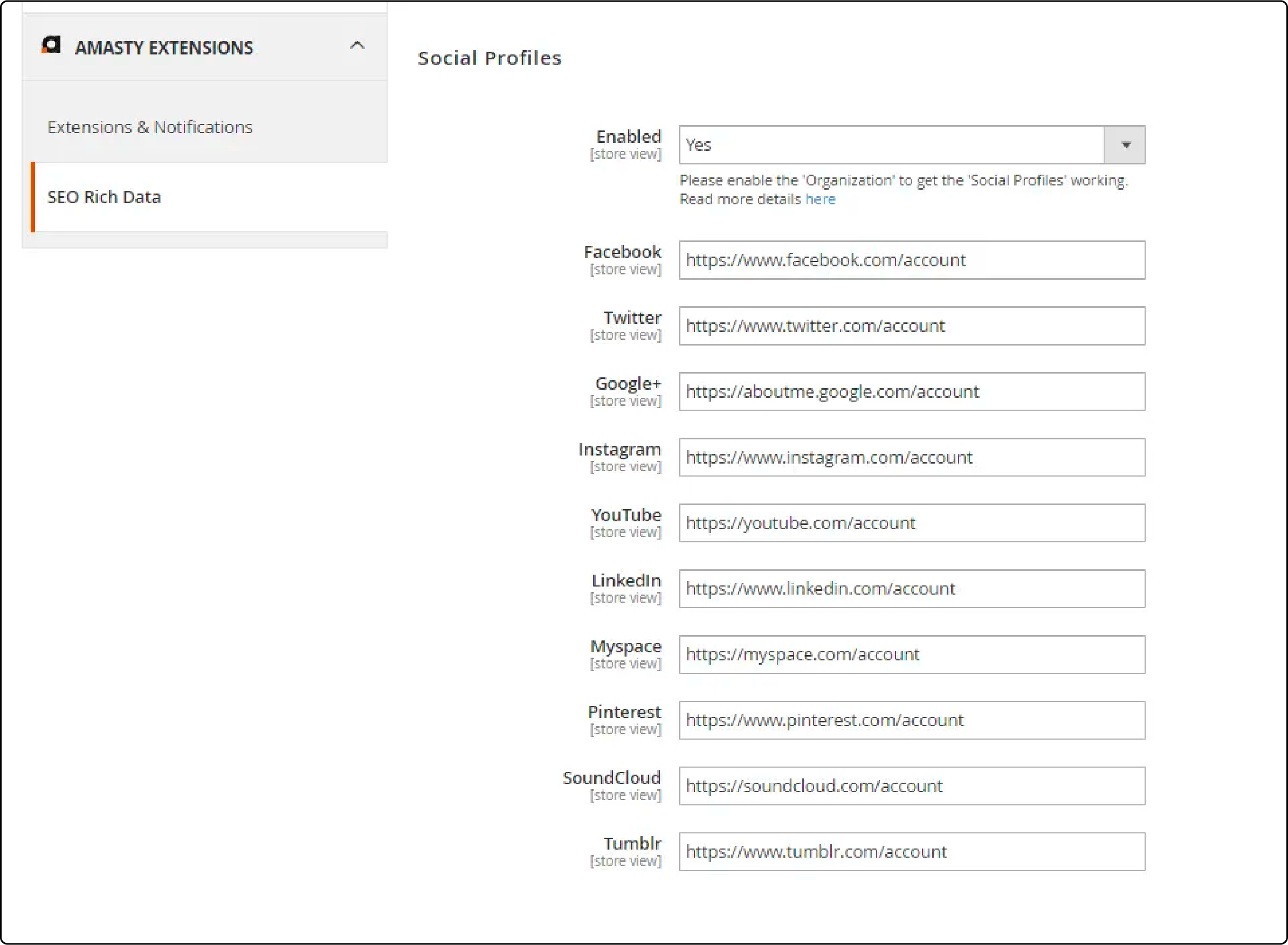 Step-by-step guide to configuring rich snippets in Magento 2 admin panel