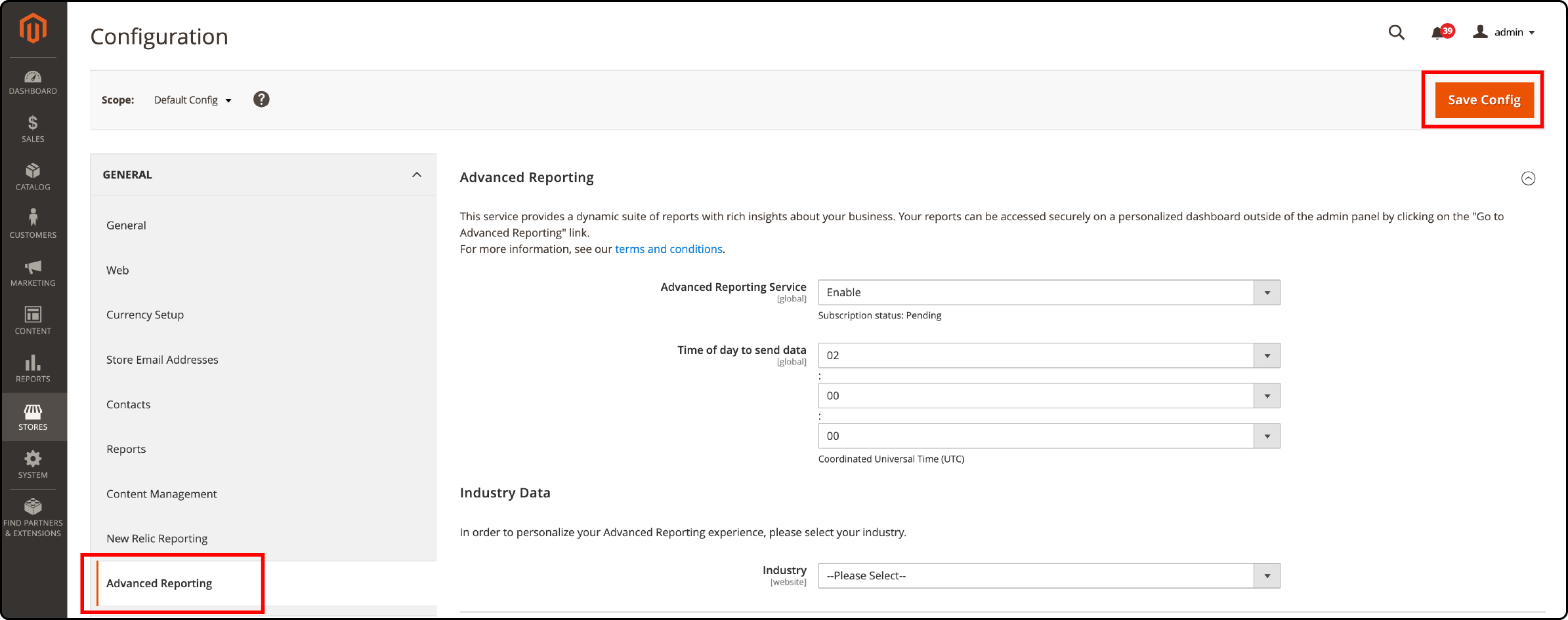 Configuring Magento 2 Advanced Reporting in the Backend