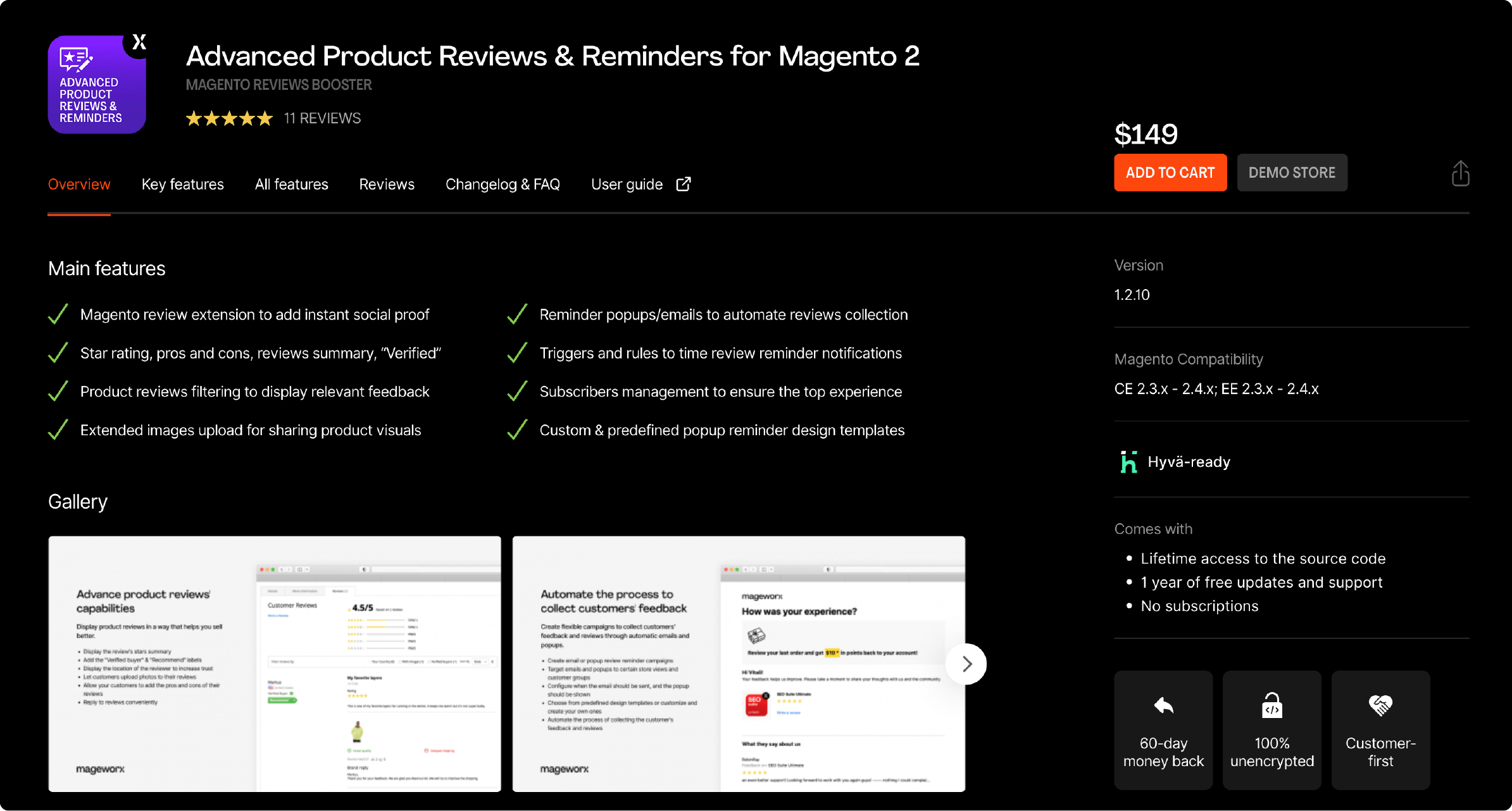 Advanced Product Reviews &amp; Reminders extension for Magento 2 by Mageworx