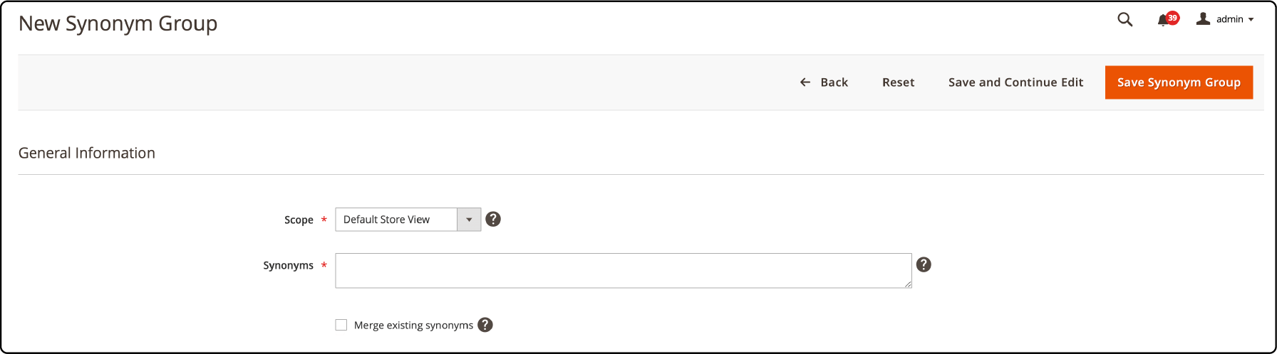 Crafting a new synonym group for optimized Magento 2 searches