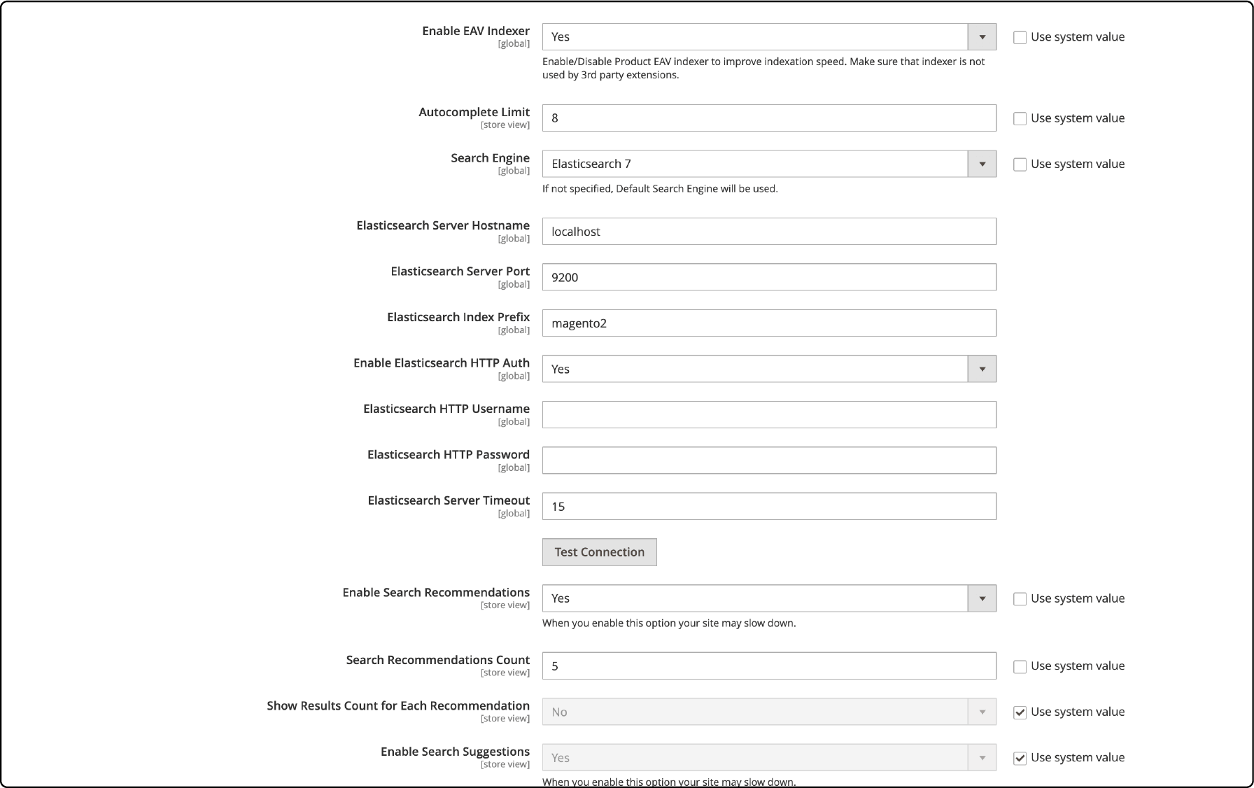 Steps for configuring Elasticsearch in Magento 2