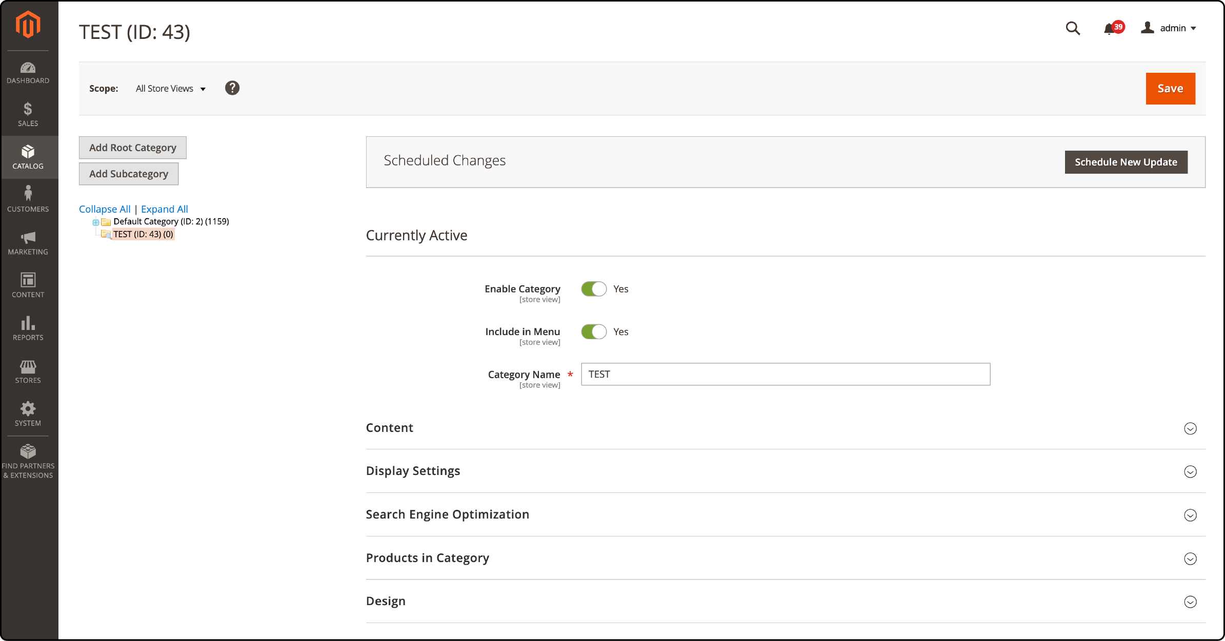 Organizing products into Magento root and subcategories