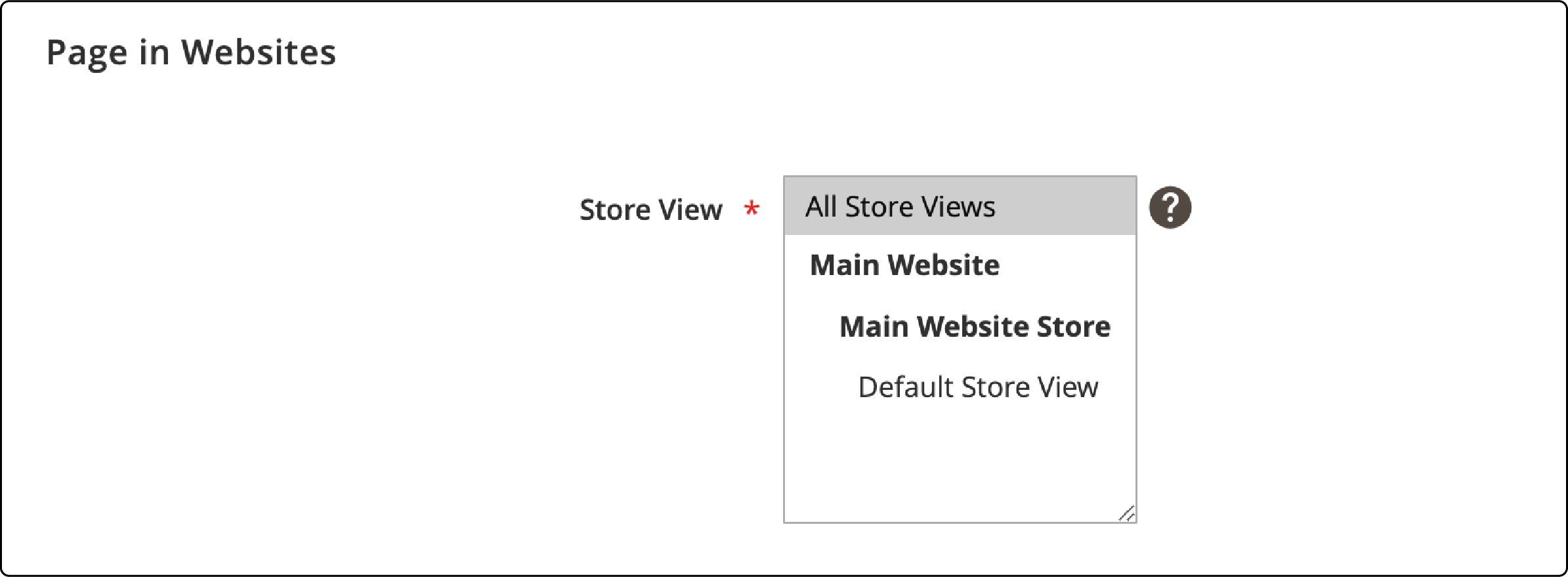 Setting the store view for Magento 2 featured products display