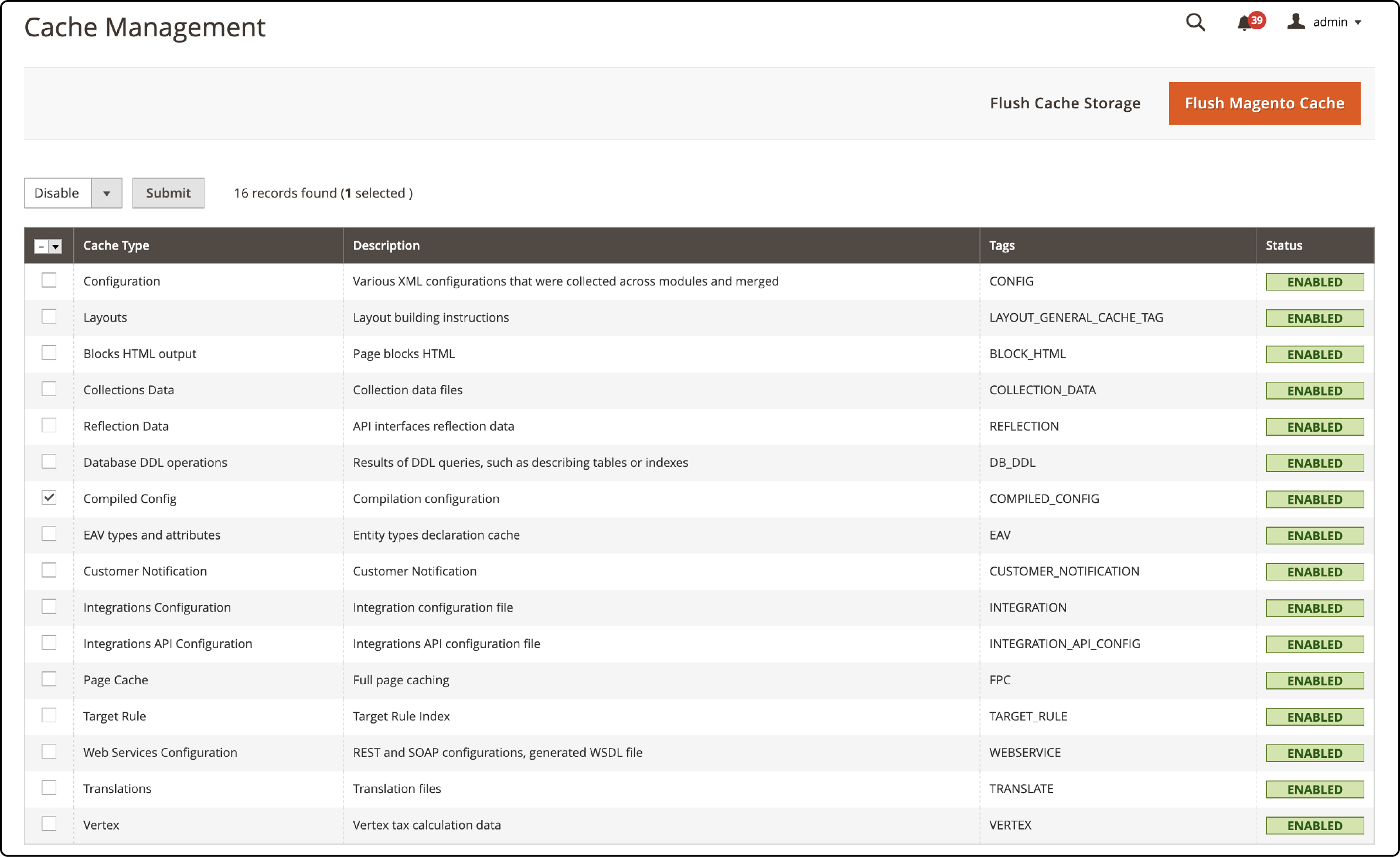 Compilation Errors in Magento admin panel